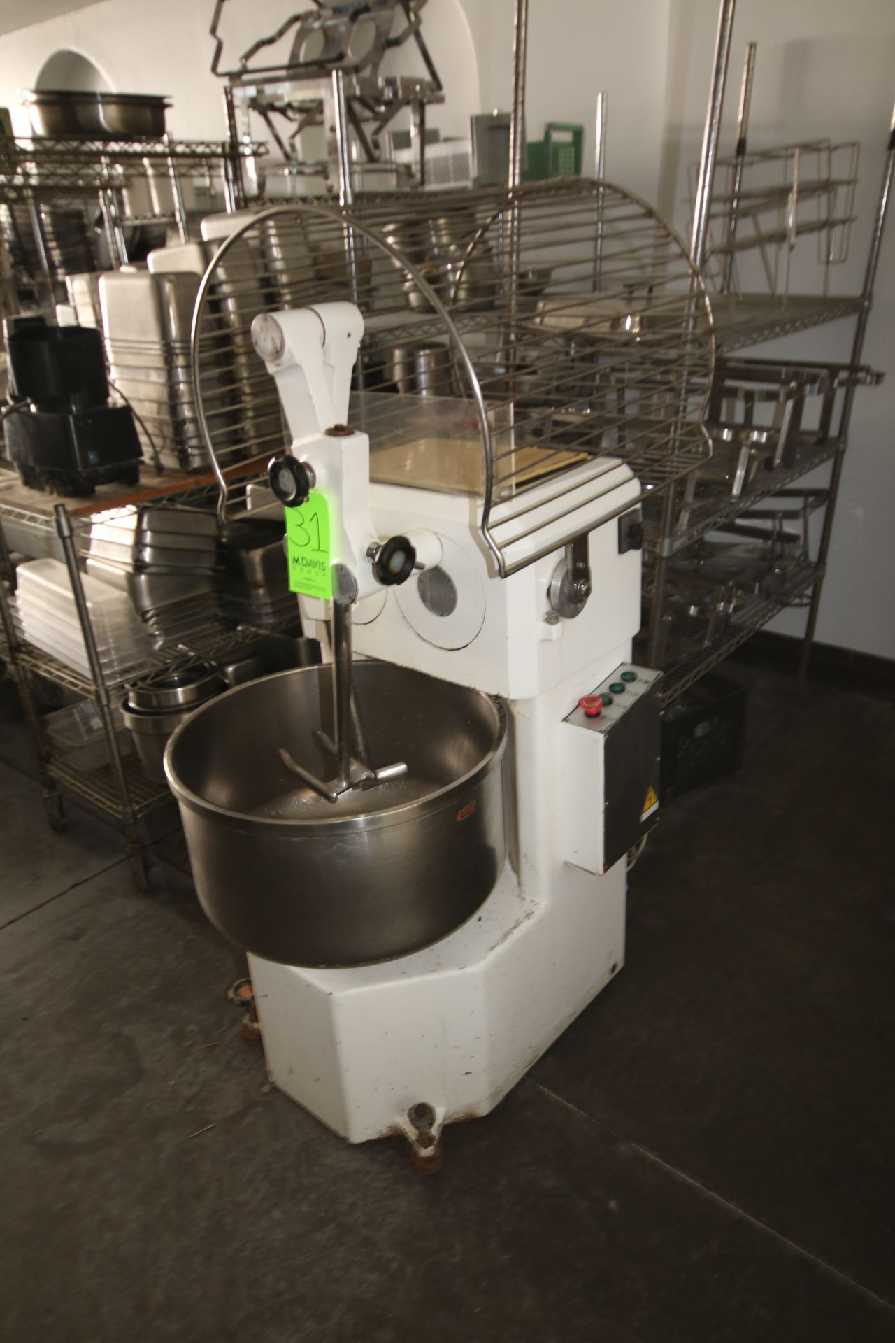 Conti S/S Dual Action Mixer, M/N TK502V, S/N 9502960, 220 V, 3 Phase, with S/S Bowl, 13" D x 20-1/2" - Image 2 of 5