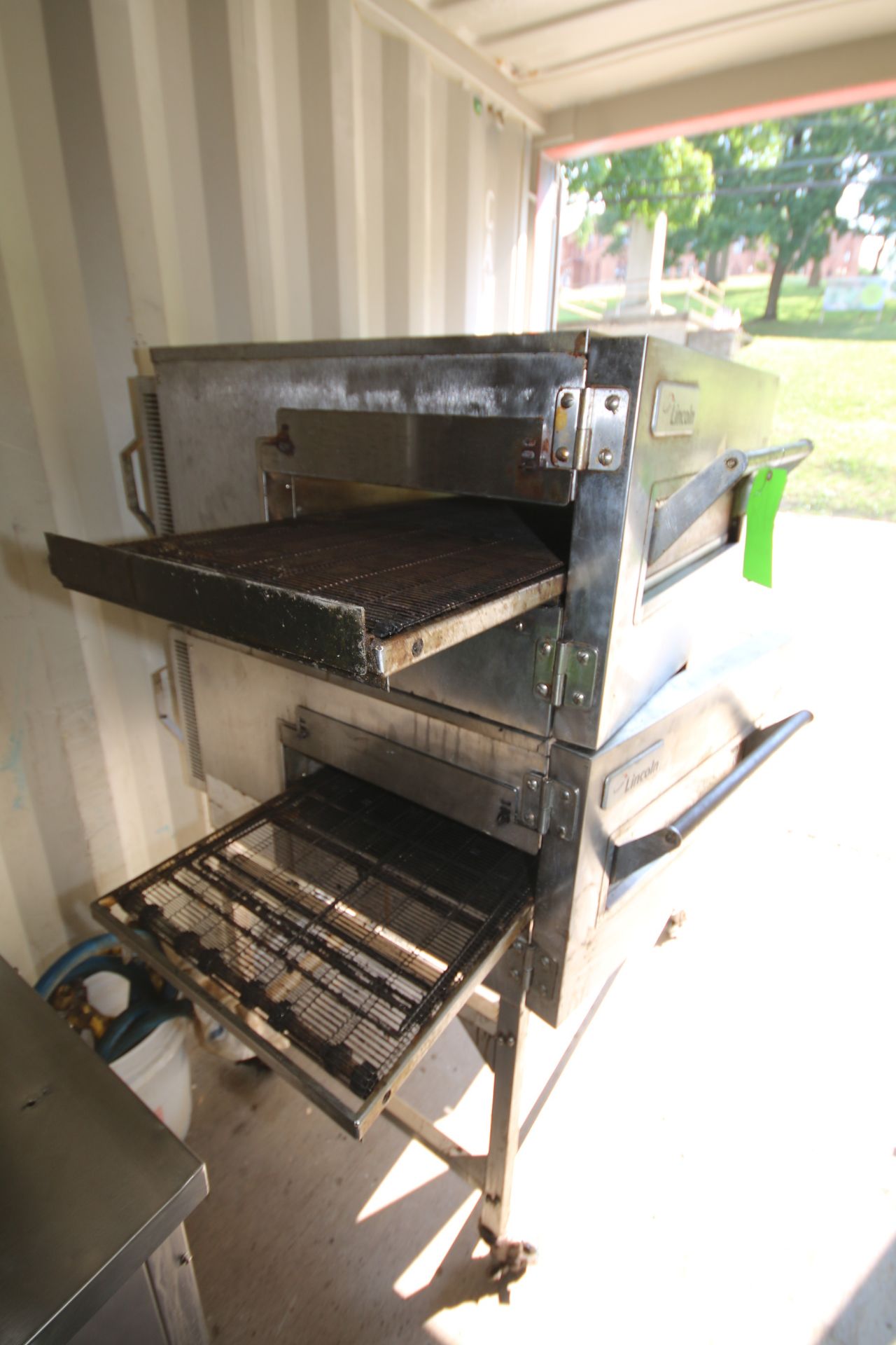 Lincoln Double Deck Oven, with (2) Pass Through Conv., (2) Doors, Mounted on S/S Portable Frame - Image 5 of 5