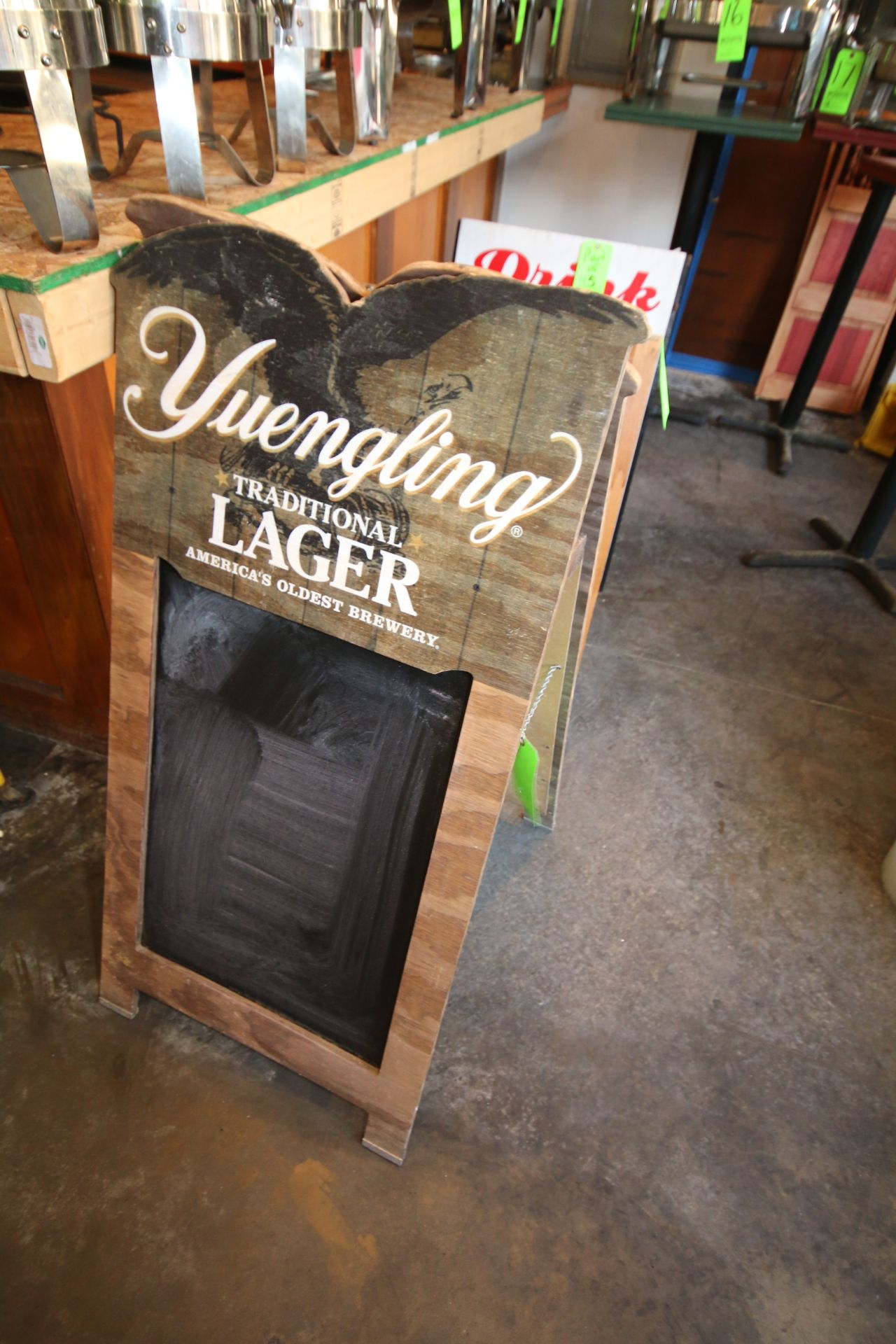 A-Type Chalk/Happy Hour Signs, (1) Yuengling Traditional Lager, (1) Yellow Tail, and (1) Custom Made - Image 2 of 4