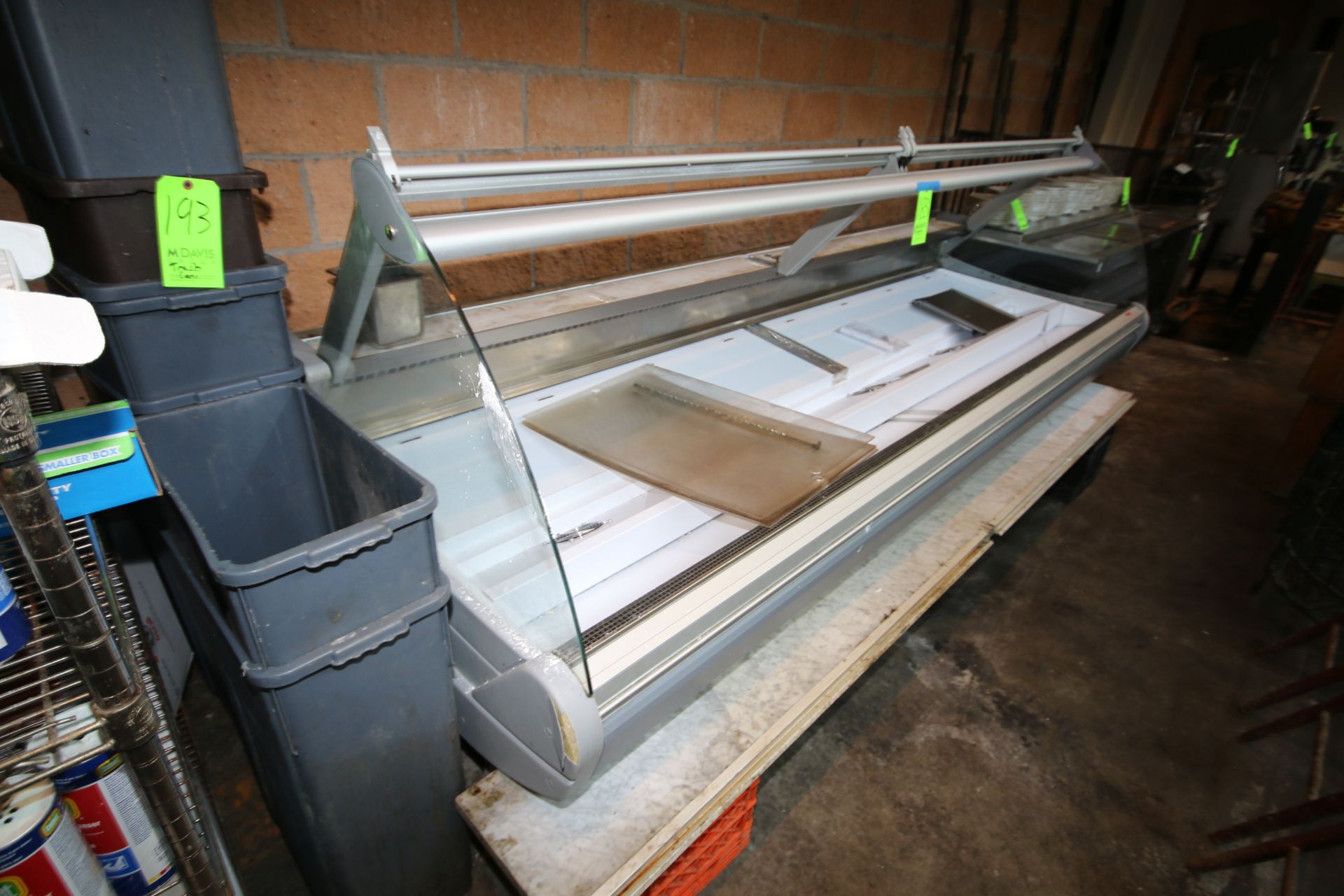 Refrigerated Display Case, with Curved Glass Sight Window, Marable Counter Top, with Overhead Light - Image 6 of 7