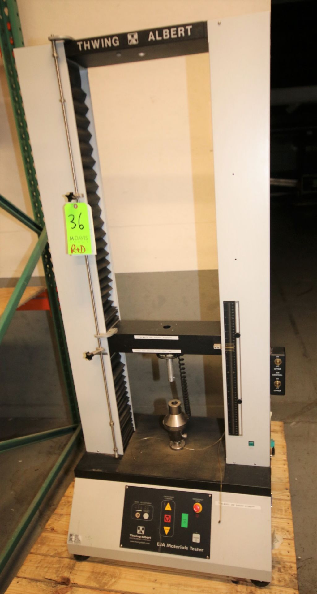 Thwing - Albert EJA Tensile / Materials Tester, PN 1350-2006, SN 50521, 110V