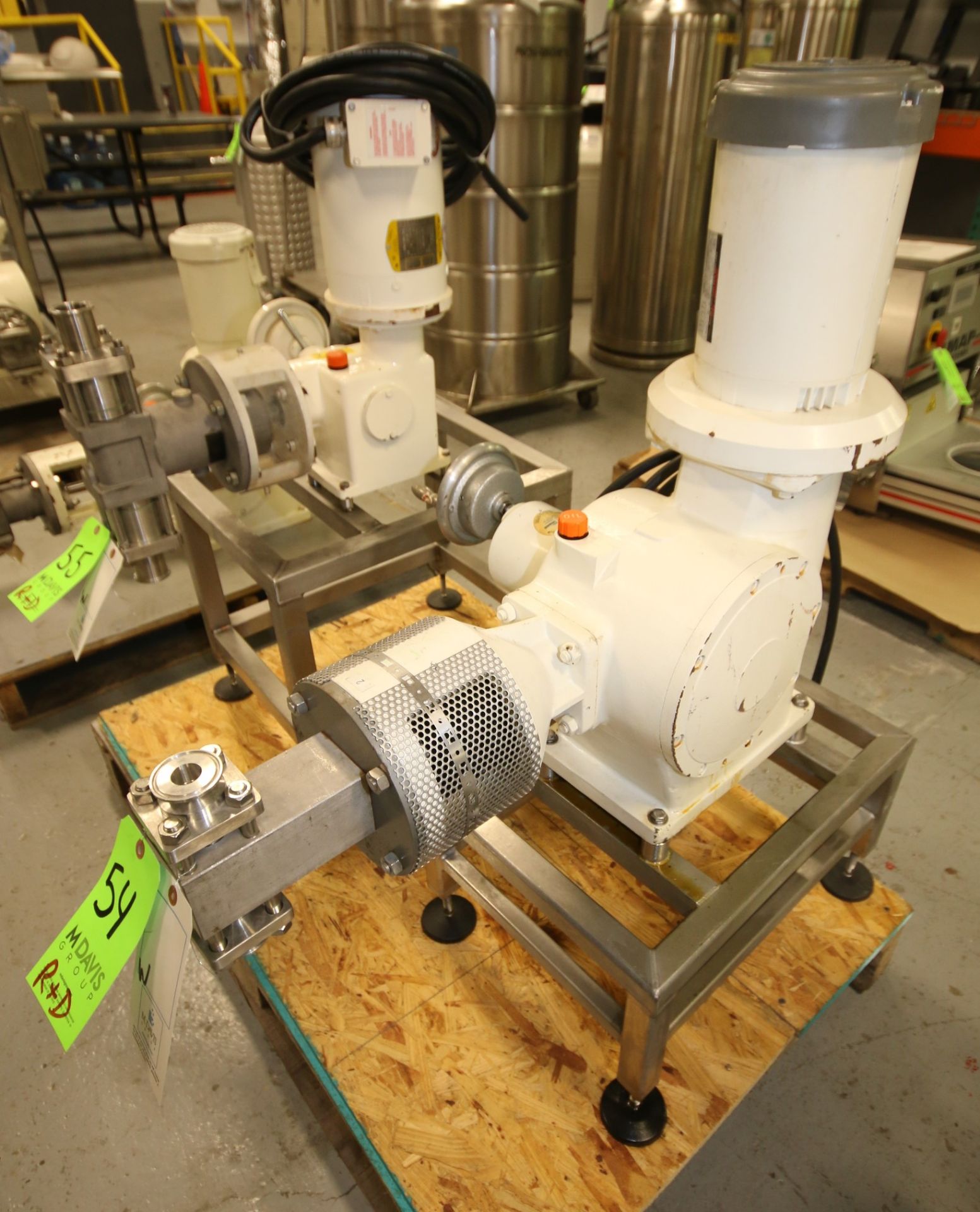 Bran - Lubbe Metering Pump, Type N-D431, SN A11420, with 1.5" Clamp Type Connections, US Motors 2 hp - Image 2 of 4