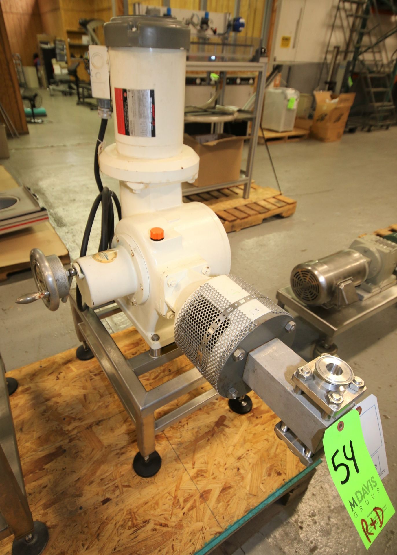 Bran - Lubbe Metering Pump, Type N-D431, SN A11420, with 1.5" Clamp Type Connections, US Motors 2 hp