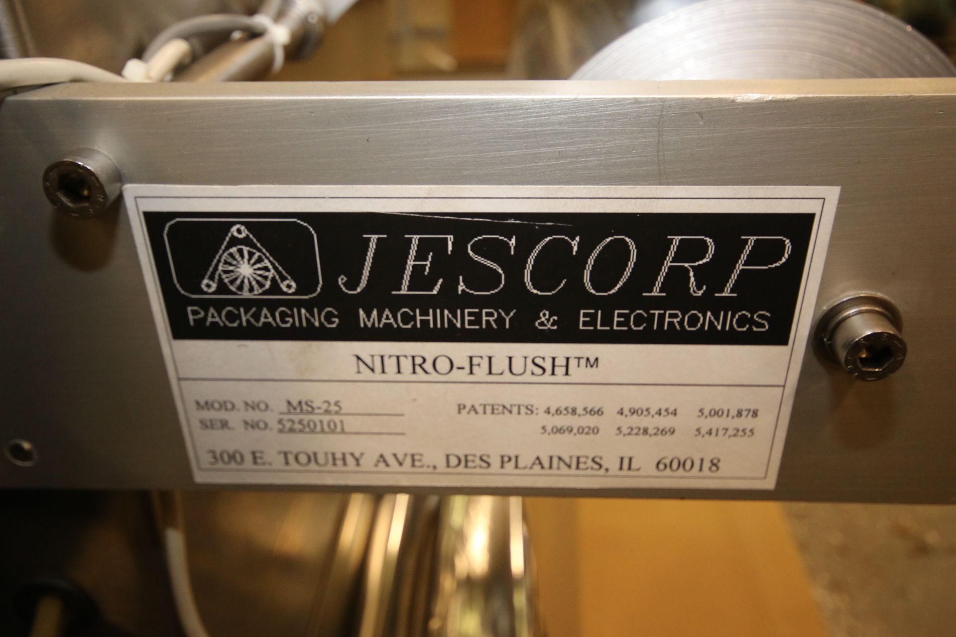 Jescorp / Map Systems - Table Top - Nitro Flush / Tamper Evident Tray Wrapper, Model MS-25, SN - Image 7 of 8