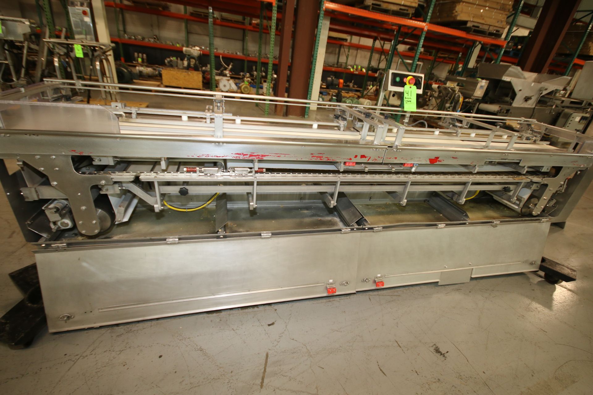 Bosch 9 ft 10" L S/S Out-Feed Conveyor System, Model LPIL-2 Feeder, SN 04-25694, with 8 1/2" W Belt, - Image 3 of 8