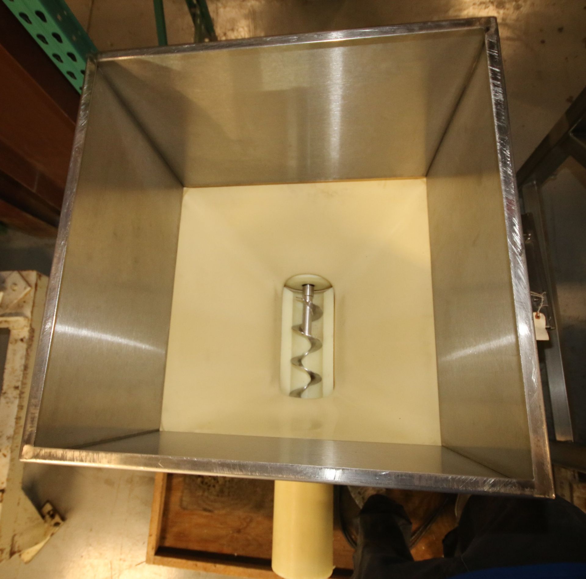 Accu-Rate S/S Dry Material Feeder, S/N 1204-88-0189, with 22" W x 22" W x 34" D Hopper with Lid, - Image 2 of 7