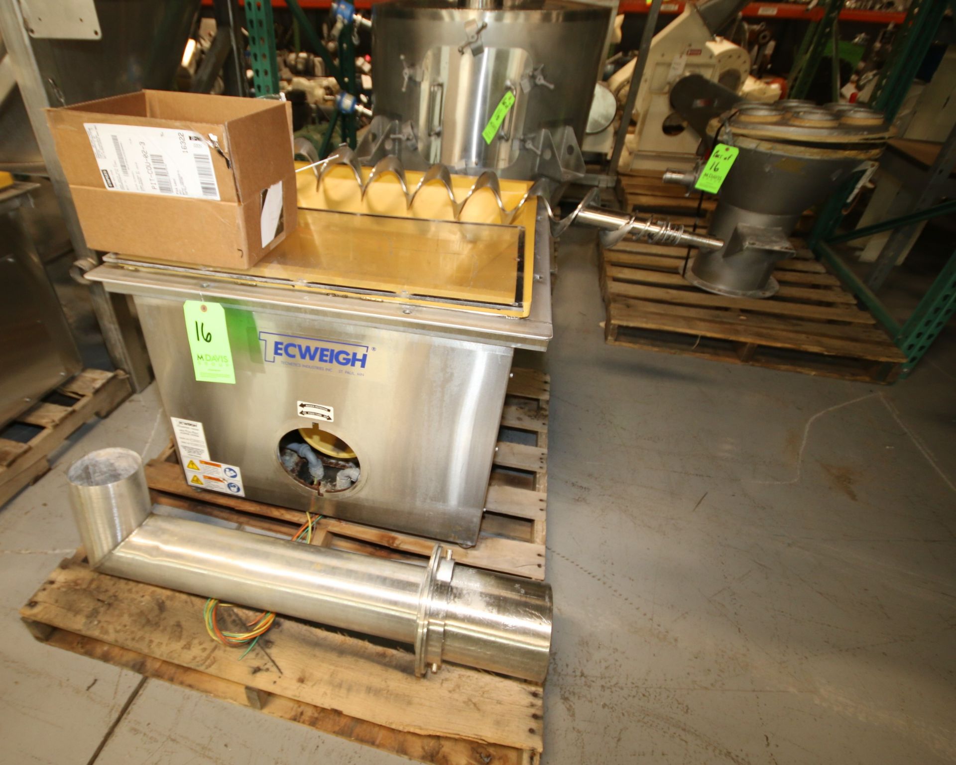 3 - Pcs. Powder Handling System Includes Tecweigh S/S Dry Material Feeder, Model E/CR28, SN 14058- - Image 2 of 6
