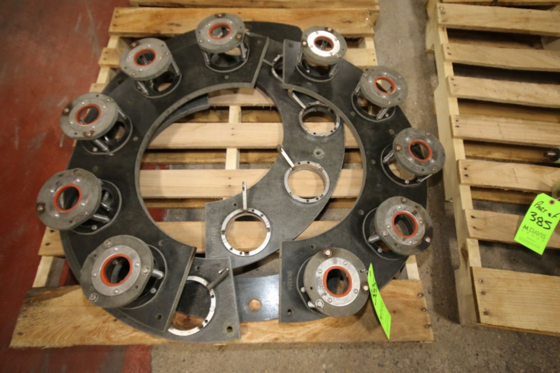 Set of Misc. Round Container 2" Diameter Change Parts with (4) Plastic Infeed Screws - Image 2 of 3