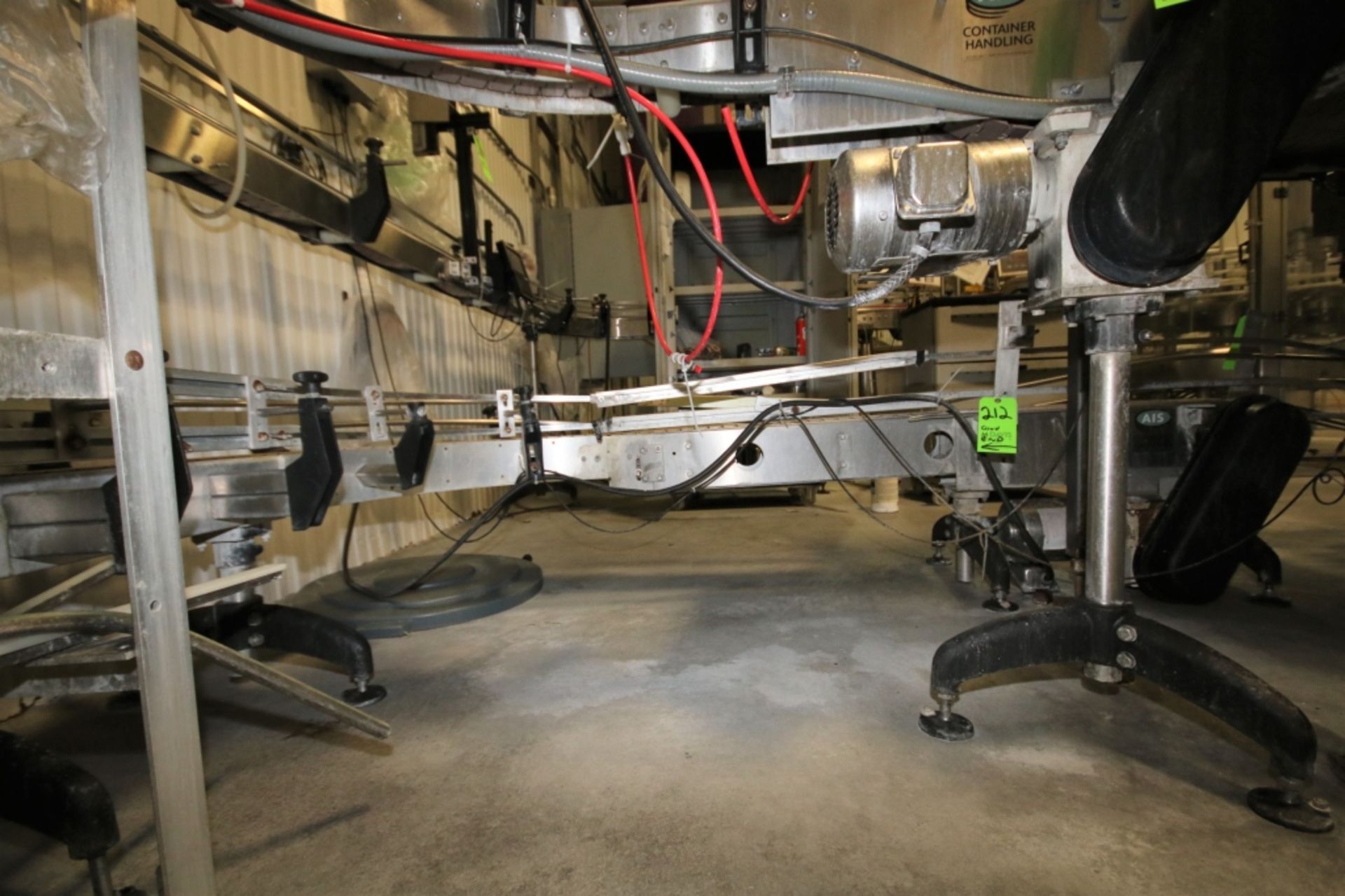 Approx. 60ft of 4.5" S/S Plastic Chain Conveyor; Transfers to Floor Level 3ft High; with - Image 6 of 6