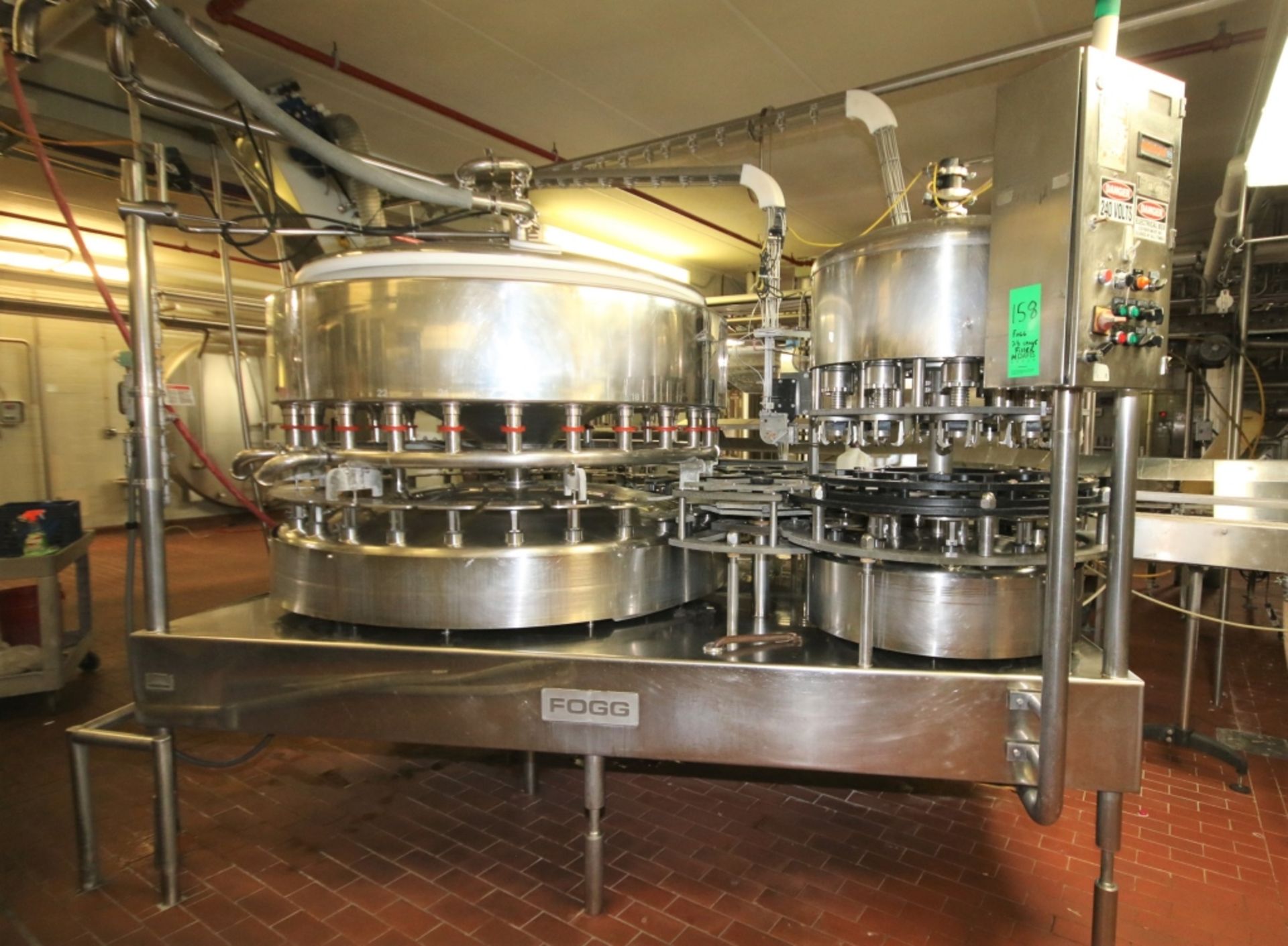 Bulk Bid for Fogg Filler Line: Includes 28 Valve Filler with Gal. Bottle Handling Equipment Caser, - Image 2 of 5