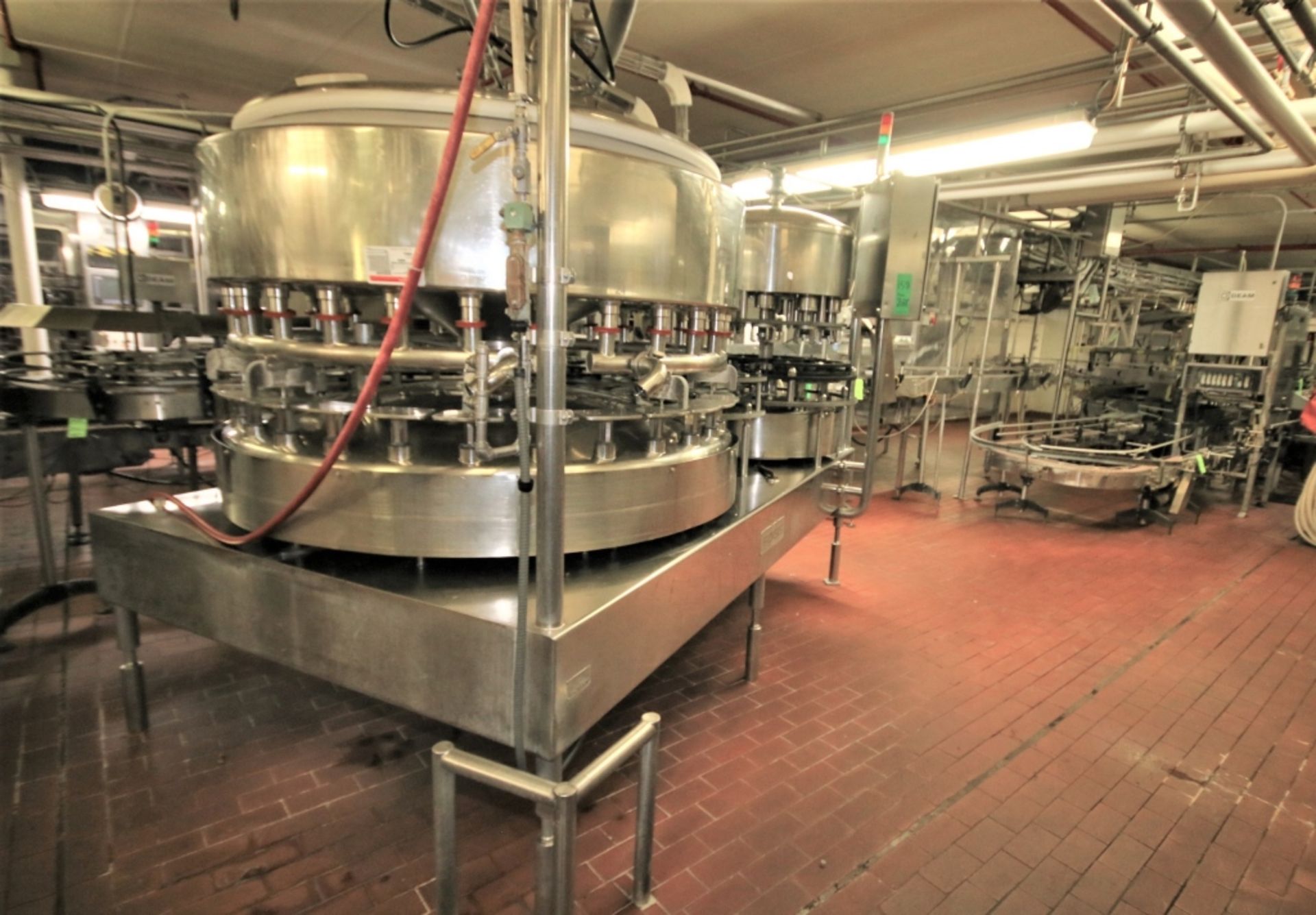 Bulk Bid for Fogg Filler Line: Includes 28 Valve Filler with Gal. Bottle Handling Equipment Caser,