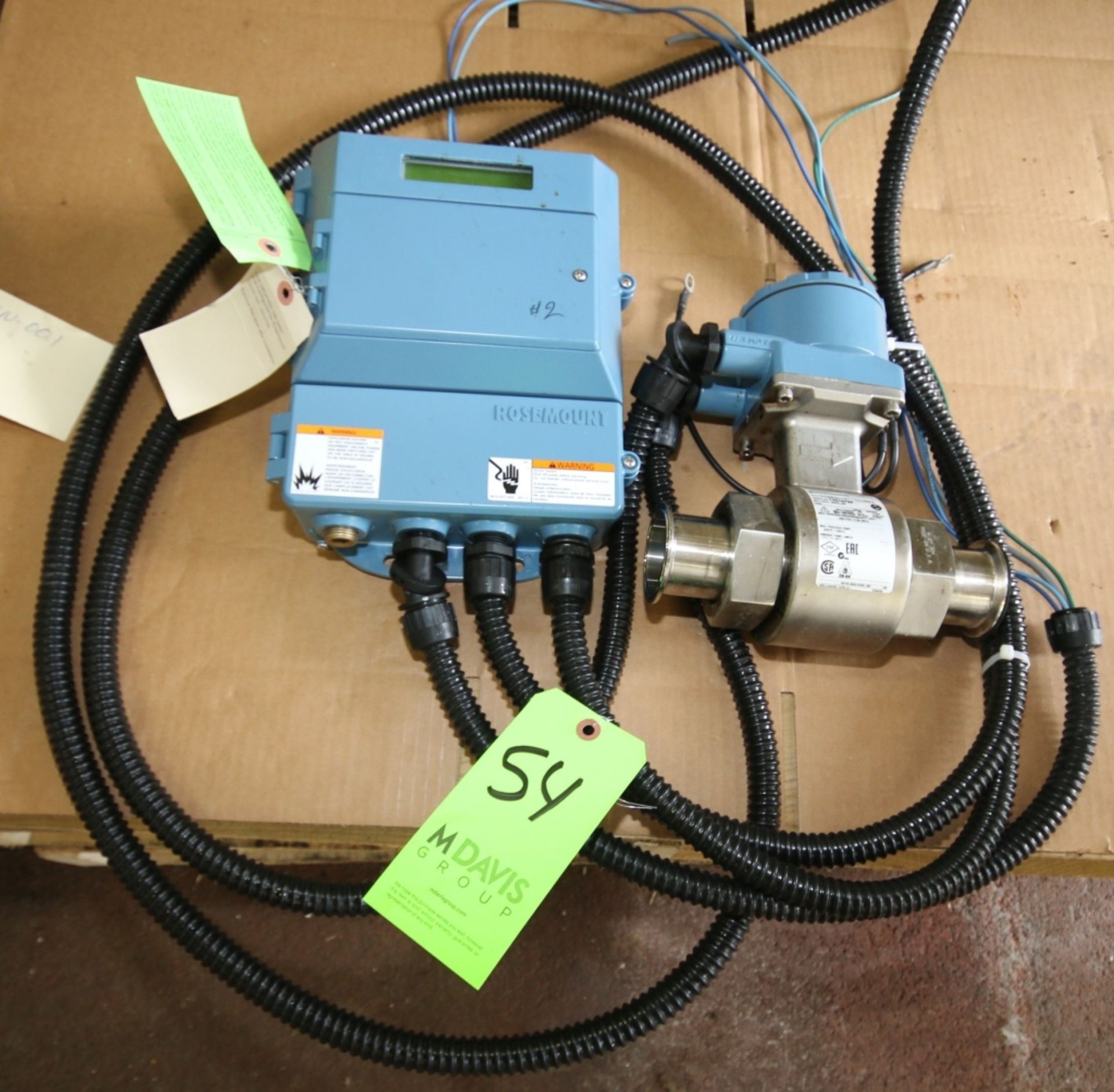 Rosemount 2" S/S In-Line Magnetic Flow Meter with Control Box: Model # 8721ASA020RAINO