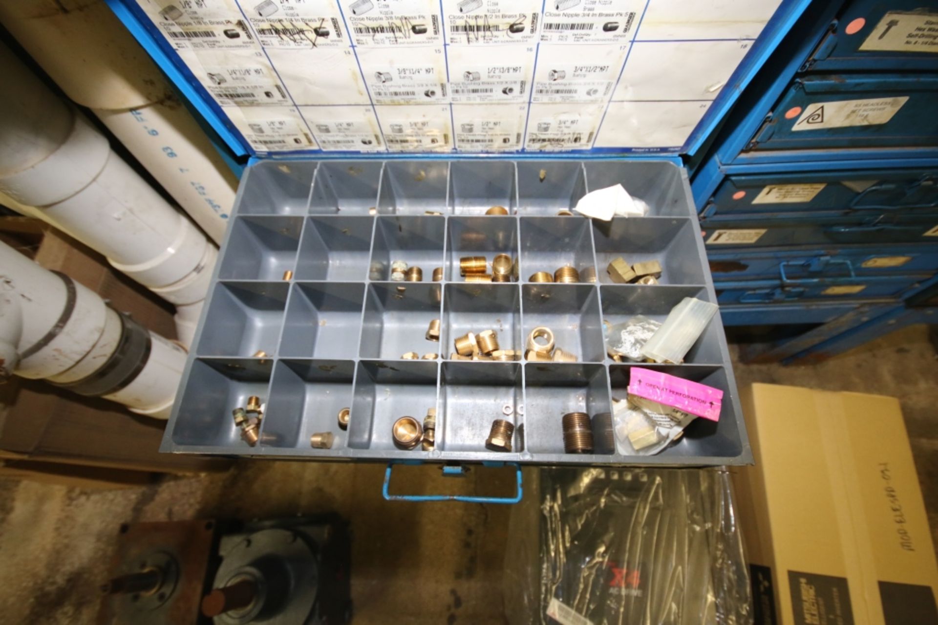 3 Rows of Parts Drawers with Contents: Includes (7) Drawers of S/S Fasteners, Cotter Pins and - Bild 8 aus 8