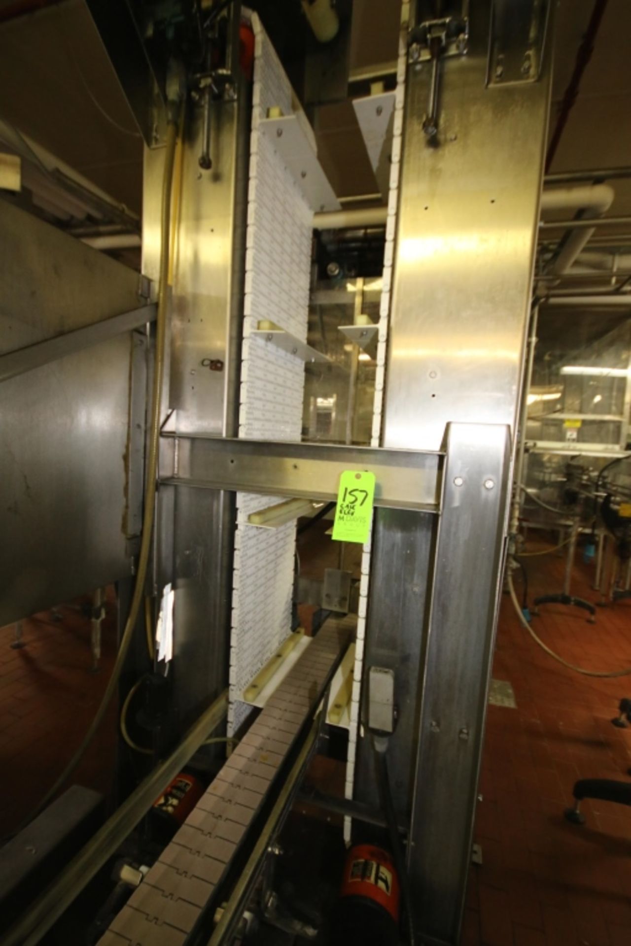 S/S Case Elevator: Side Belt Design: Raises Filled Boxes 68" to Upper Transfer Conveyor, Overall - Image 4 of 4