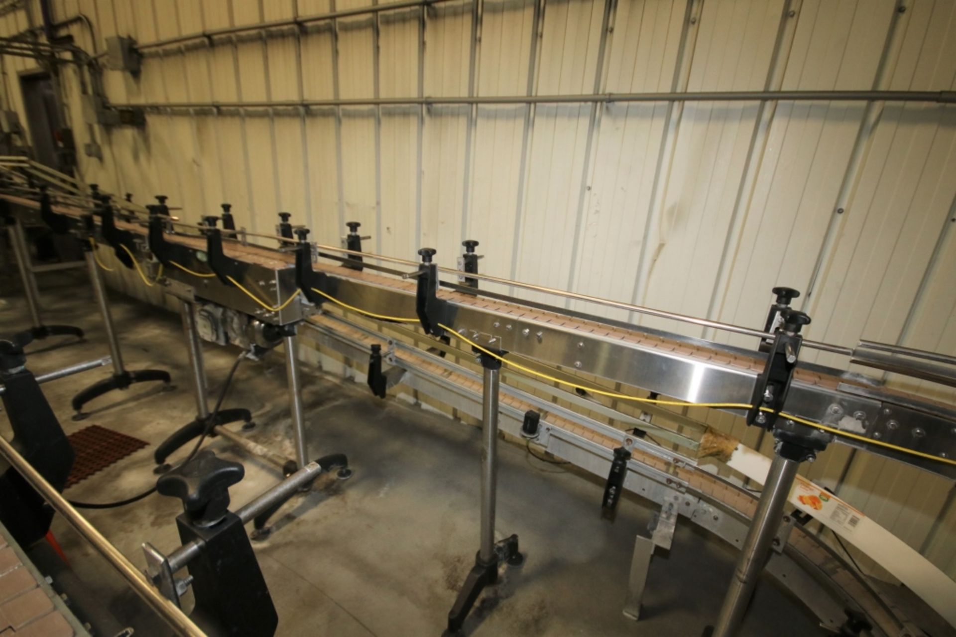 Approx. 70ft of AIS Brand 3 1/4" Plastic Table Top Conveyor with (2) Combiners, and (6) 90 Degree - Image 5 of 7