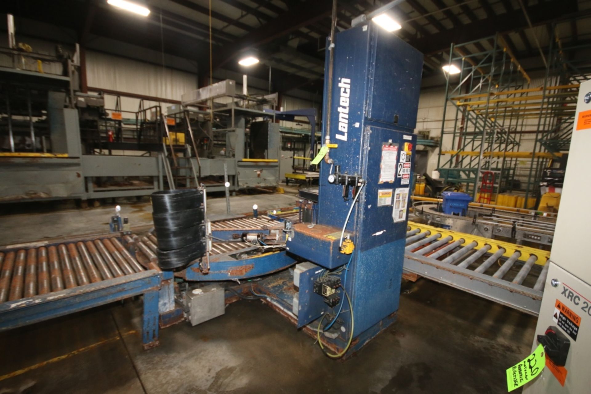 Lantech Model EH1 Automatic Pallet Stretch Wrap Machine: Includes 6'6" Diameter Rotary Turn Table - Image 3 of 5