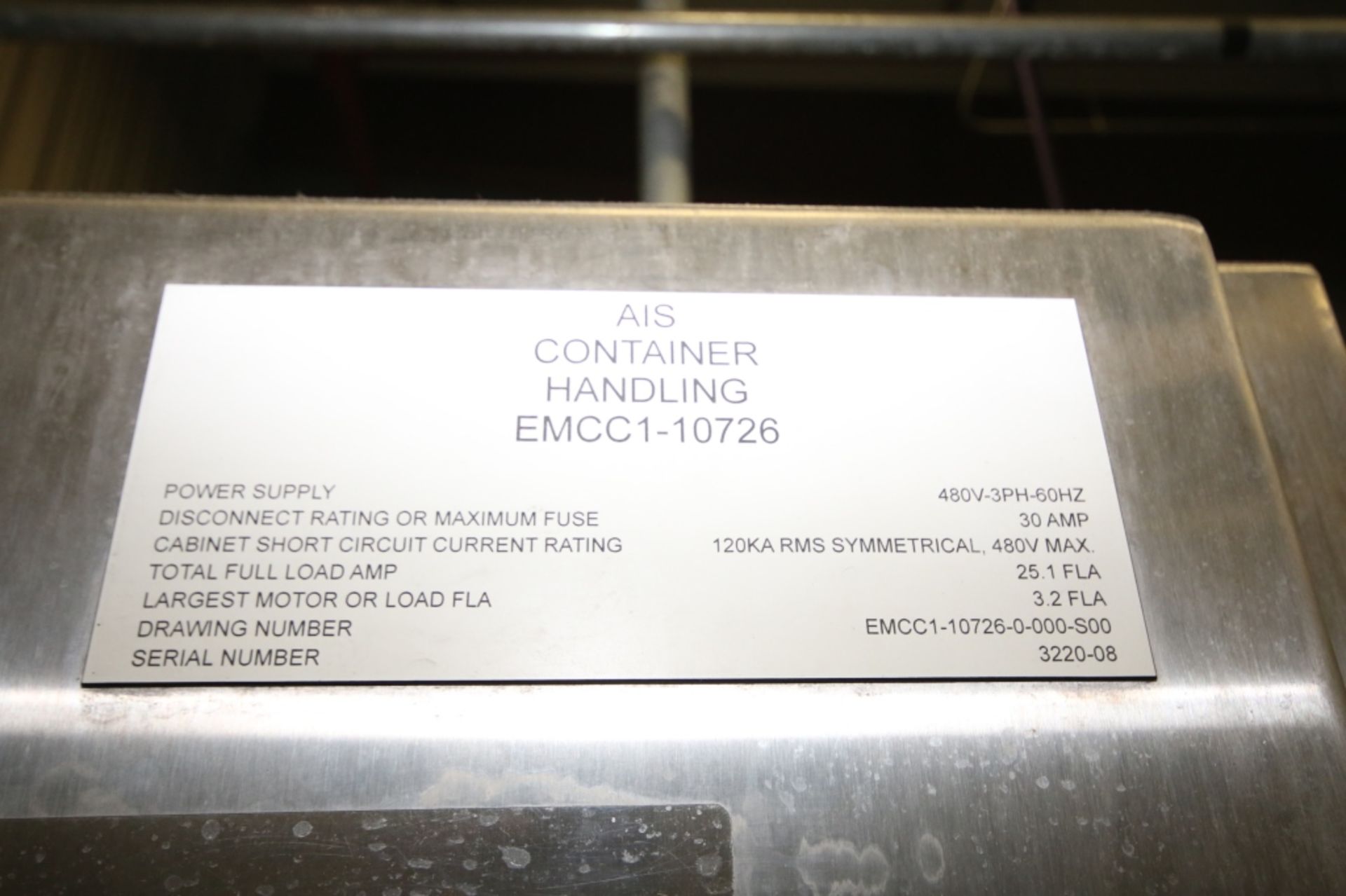 AIS Container Handling S/S Conveyor Control Panel - Image 2 of 2