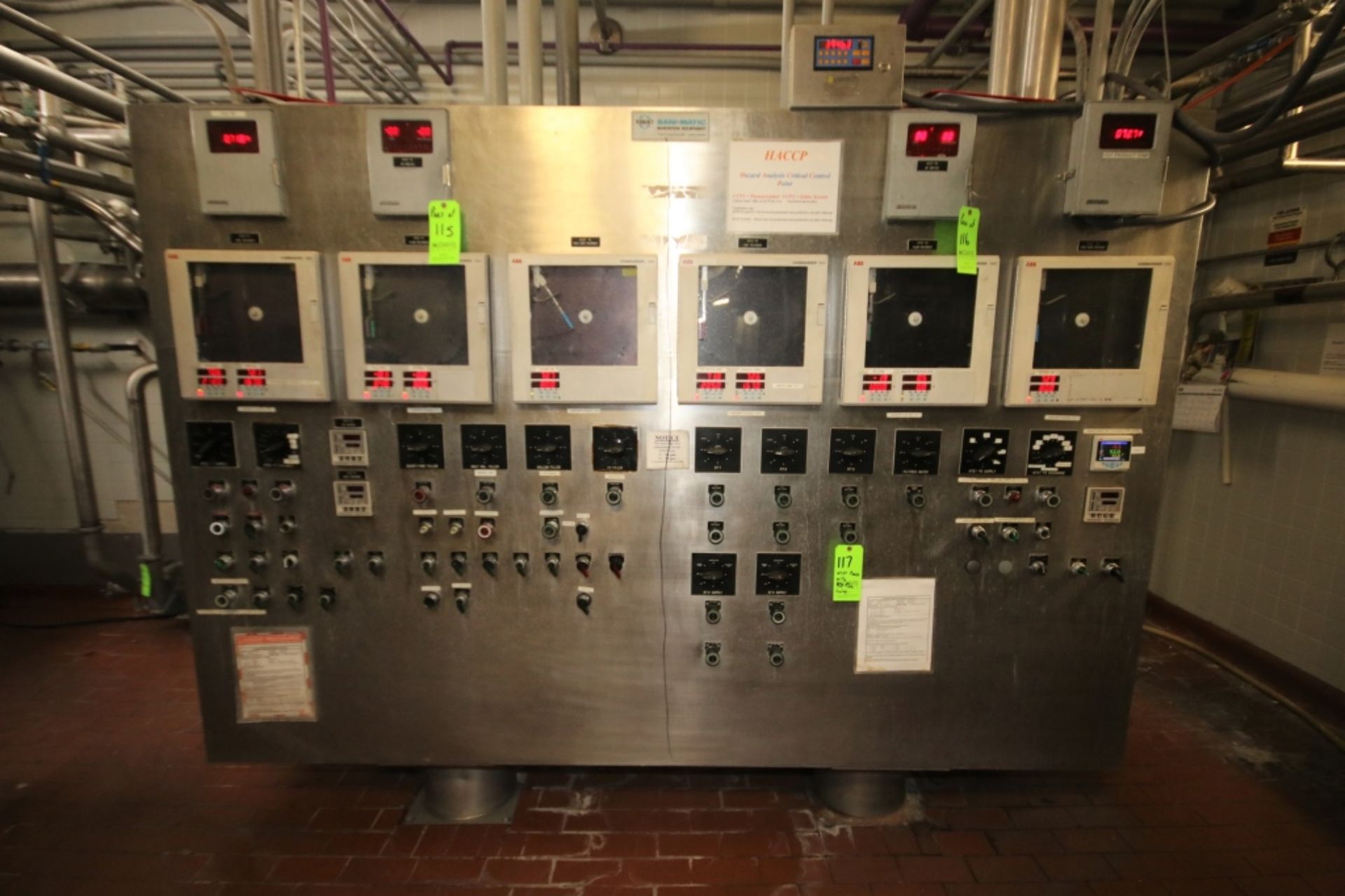 Floor Mount S/S Control Panel with Assorted Switches and Allen Bradley PLC; Note: DOES NOT INCLUDE