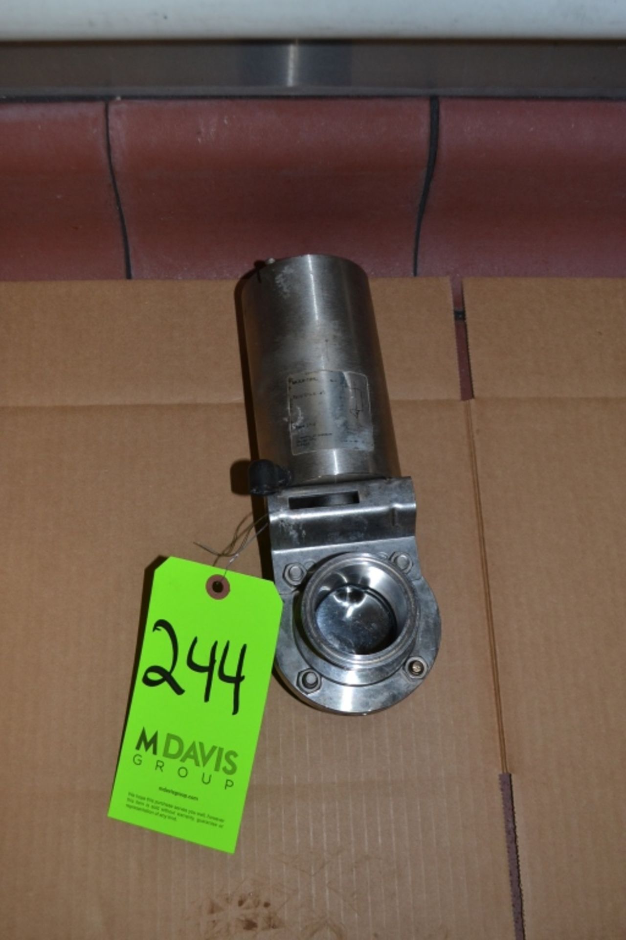 Alfa Laval 2" S/S Air Actuated Butterfly Valve with Clamp Ports