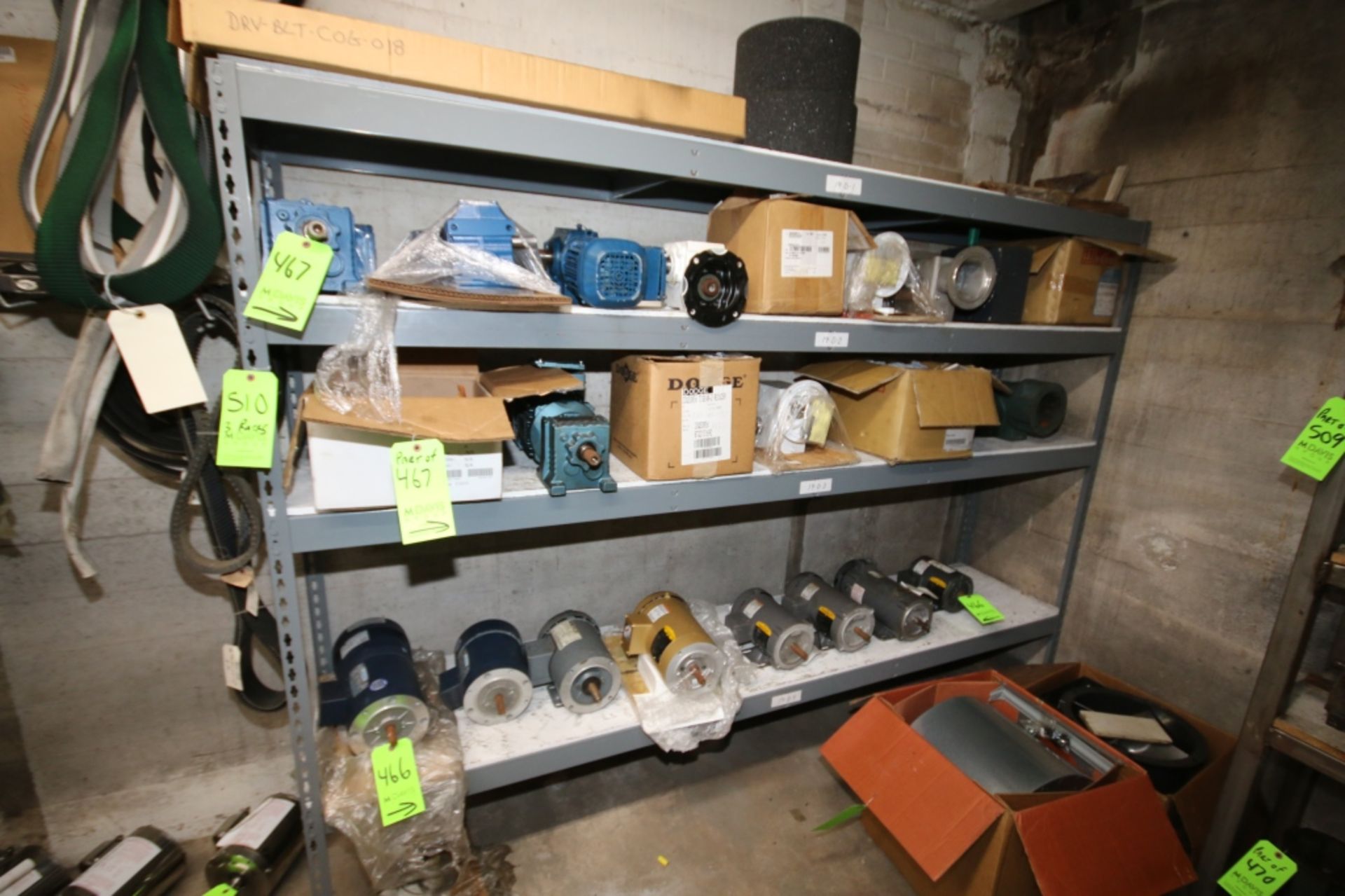 Lot of (3) Steel Shelf Units: Heavy Duty for Motors - Image 2 of 3