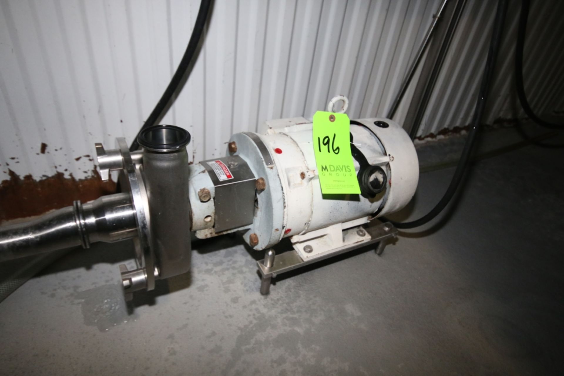 Fristam S/S Centrifugal Pump Model FPX3532: 5HP with Painted Motor