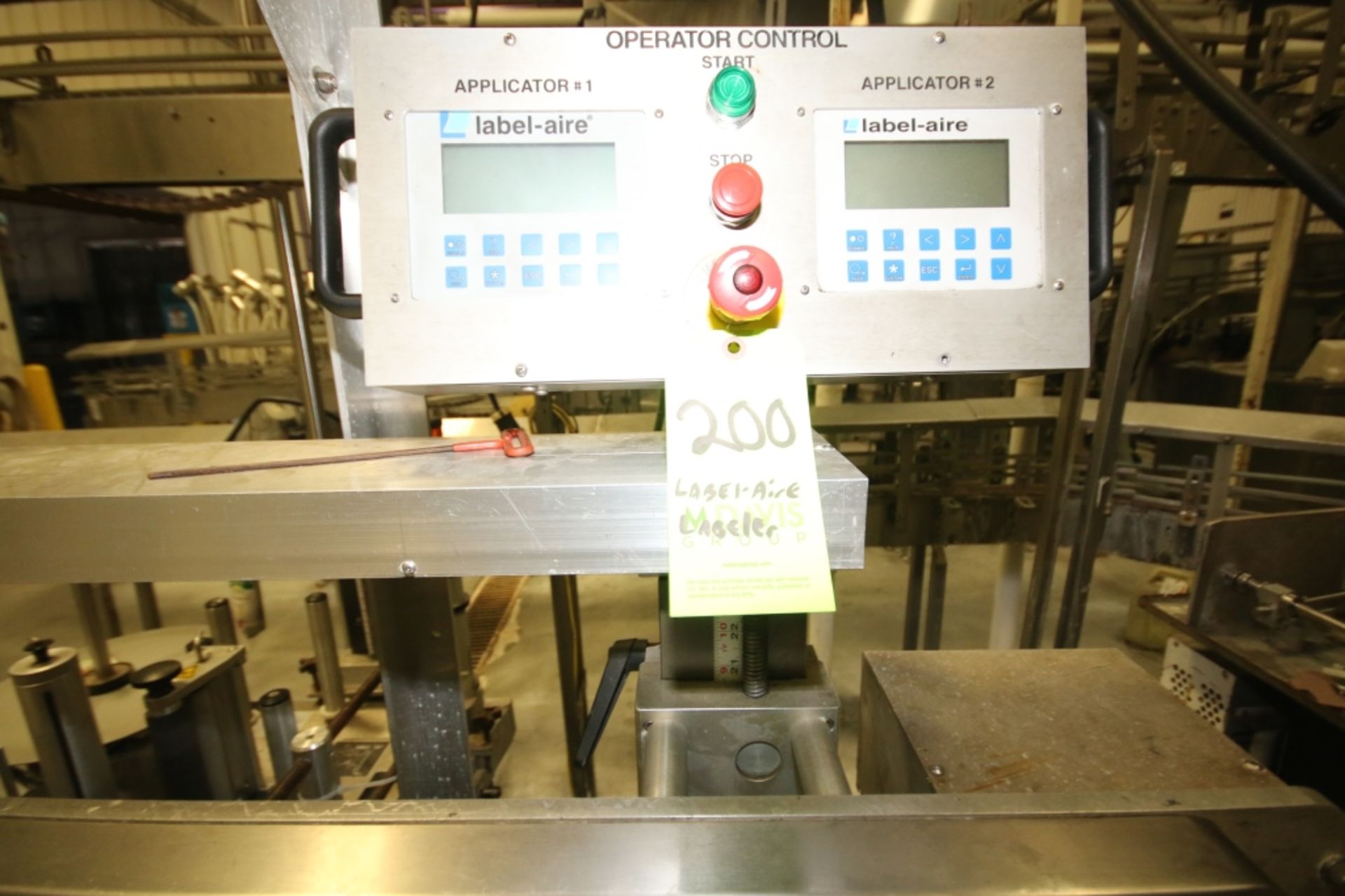 Label Aire Model 6000N High Speed Wrap Around Labeler; S/N 026089503 with Screw Infeed, Dual Label - Image 4 of 6