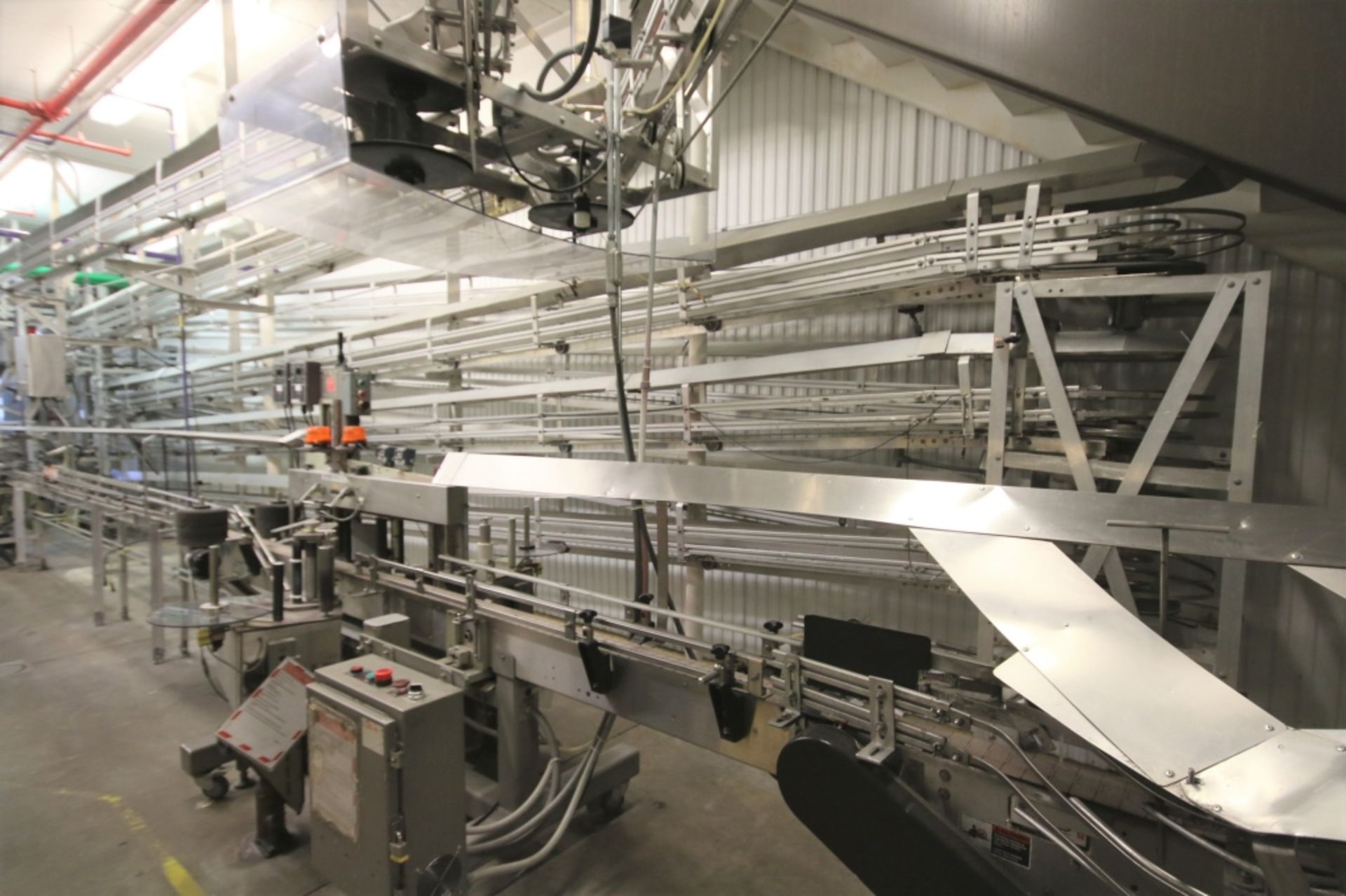 Approx. 400ft of Alpine Type Adjustable Plastic Bottle Conveyor in Bottle DeBagging Room; Begins - Image 2 of 3