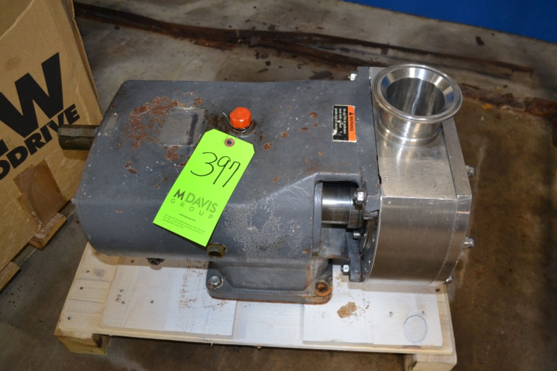 G&H Top Port S/S Positive Pump with 4" Clamp Ports; Model GHC7732P