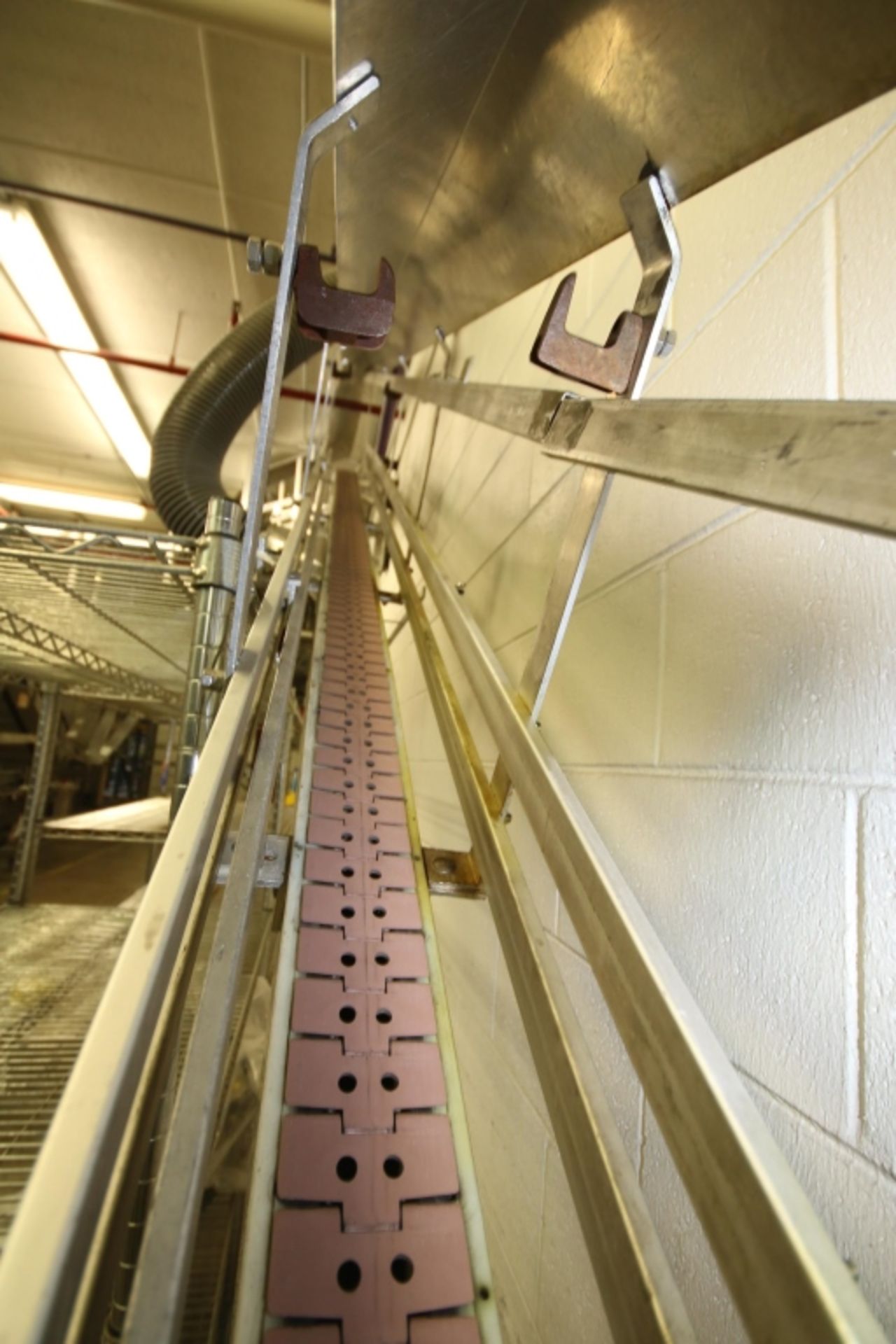 Aluminum Incline Bottle Conveyor with Air Assist; Approx. 24ft Total Length: elevates to 9ft with - Image 3 of 4