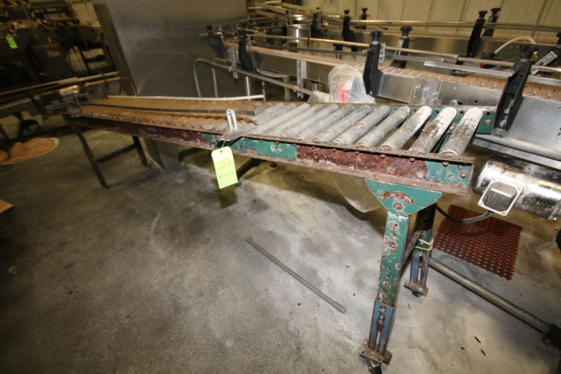 10ft Section of Gravity Roller Conveyor