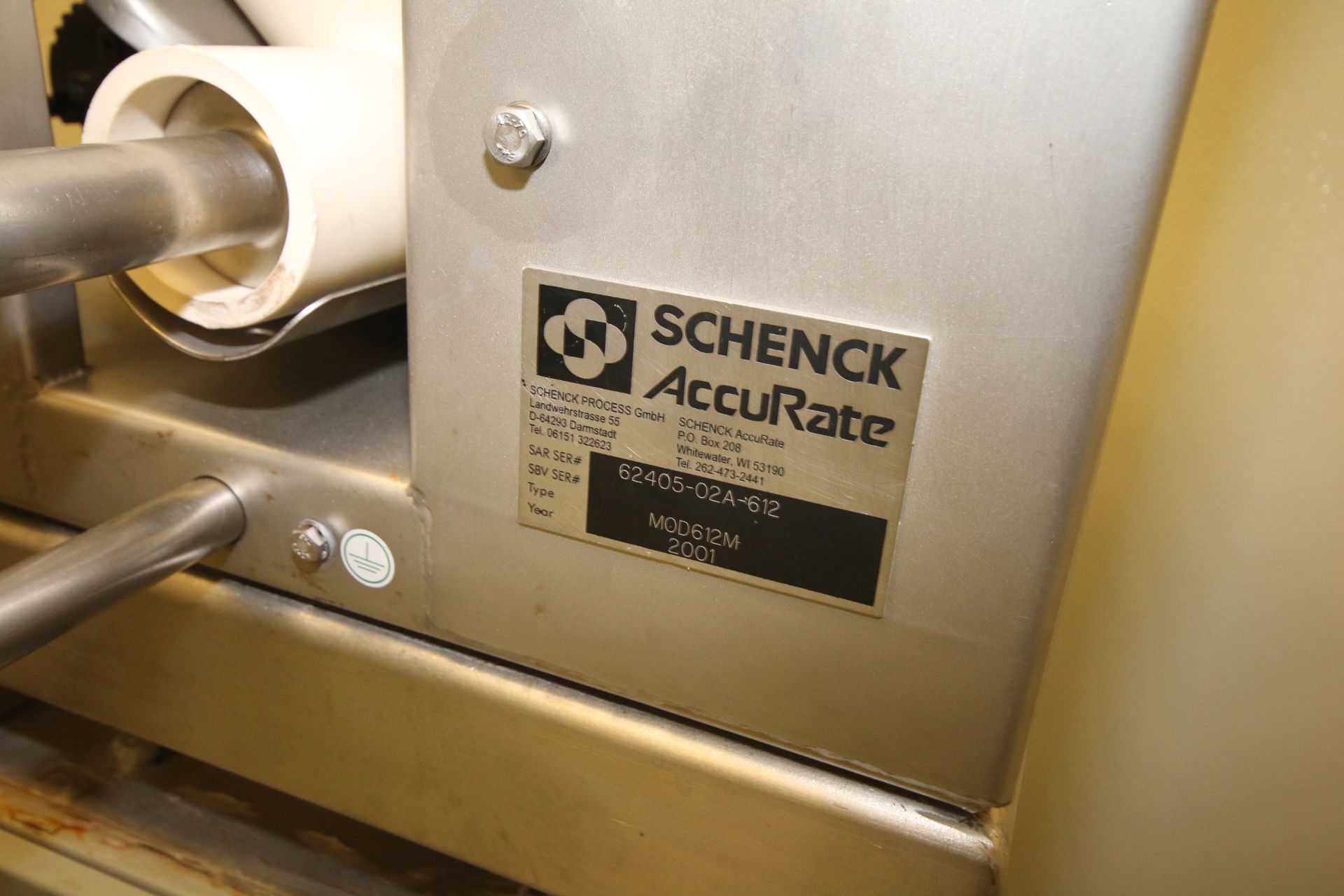 Schenck Accurate Volumetric Dry Material Screw Feeder, M/N 612M, S/N 62405-02A-612, with S/S - Image 3 of 4