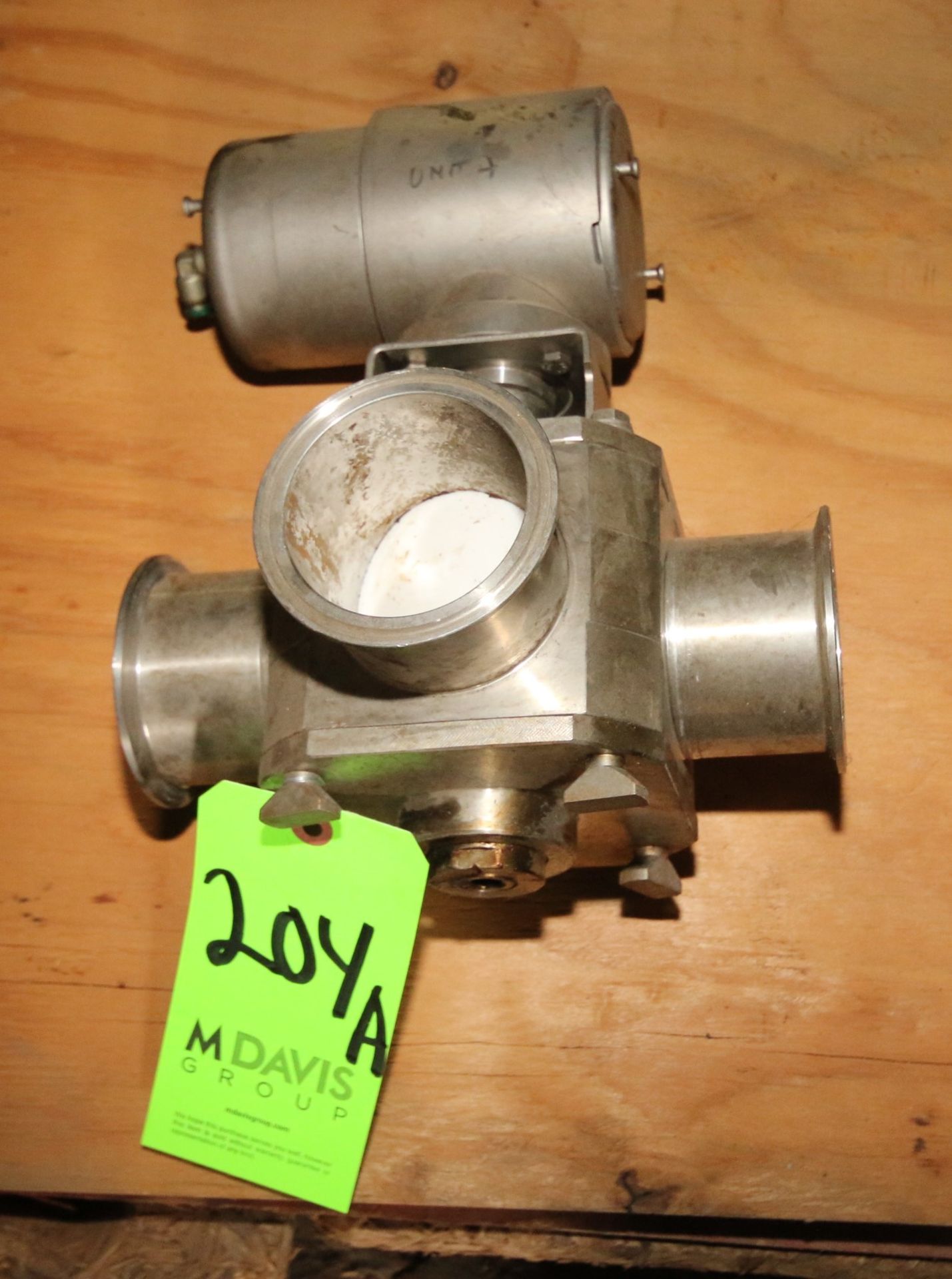 Koltec 3" Air Actuated 3-Way S/S Plug Valve