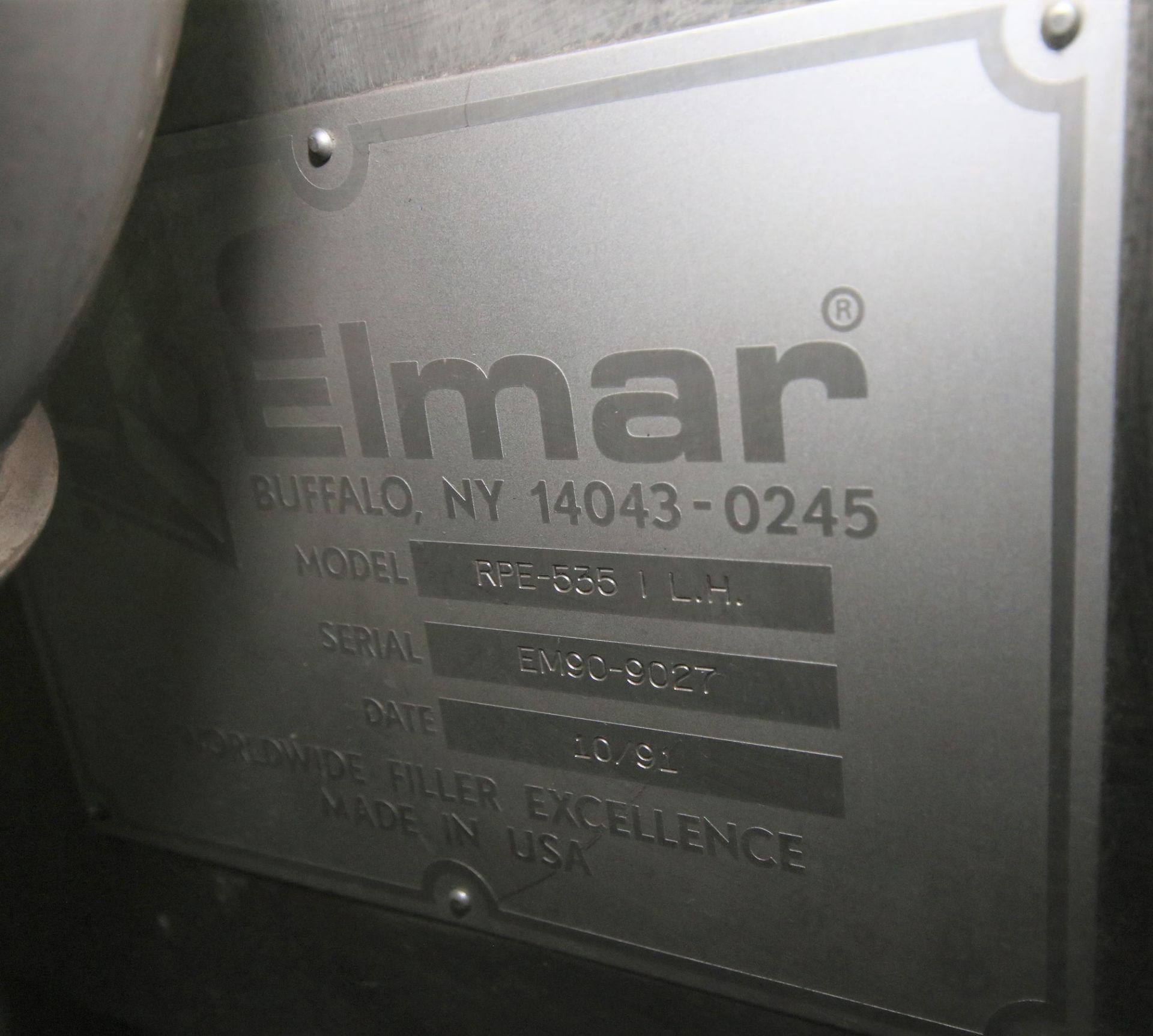 Elmar 35-Valve S/S Rotary Can Filler, Model RPE-355 1 L.H., S/N EM90-9027, Set-Up with All S/S - Image 11 of 11