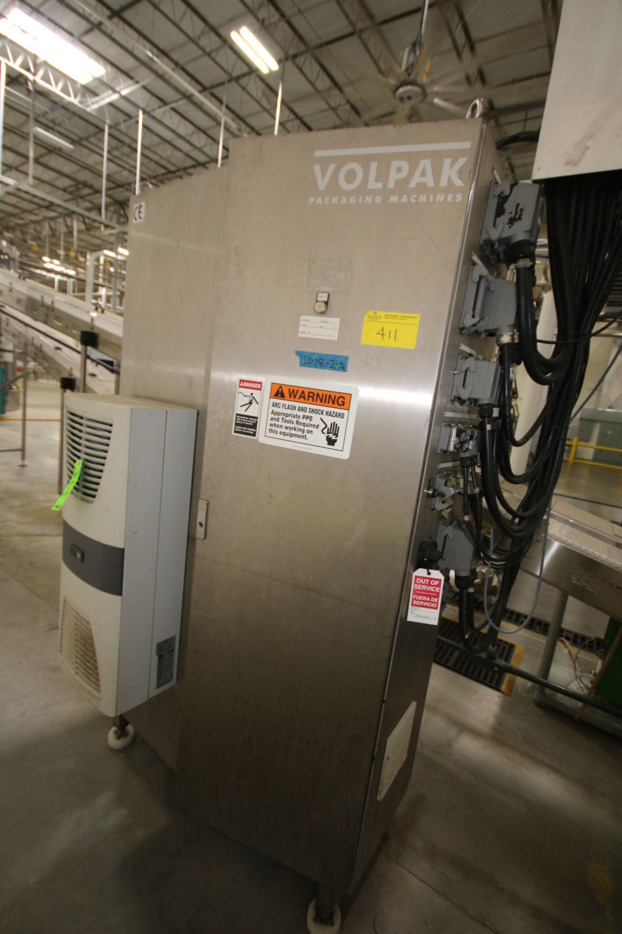 Volpak Pouch Filler, M/N S-240-DF, Fecha 14-04-00, N Fab 1018-2-A, with S/S Infeed Vessel/Funnel and - Image 11 of 12