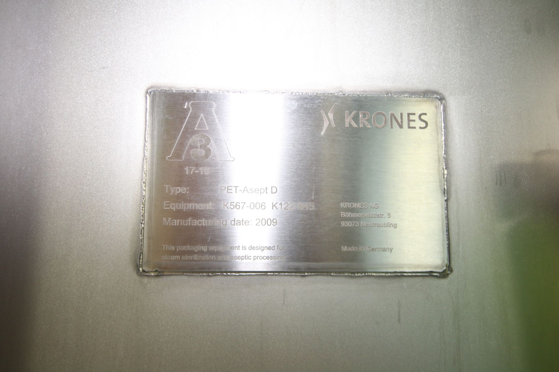 BULK BID: Entire Krones Aseptic Filling line. Lots 1-24. - Image 70 of 174