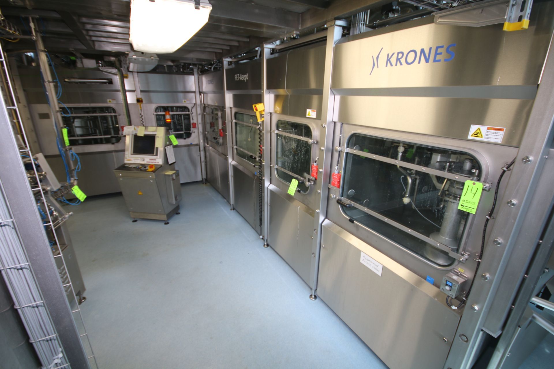 BULK BID: KRONES ASEPTIC FILLING SYSTEM, 2009 Krones PET-Aseptic Filling System, S/S Vaporization - Image 9 of 50