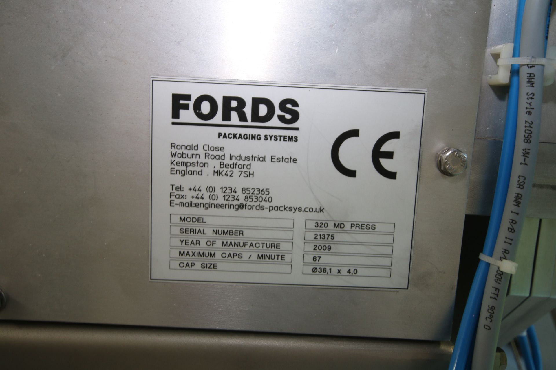 BULK BID: FOIL HANDLING AND SANITATION SYSTEM, 2009 Fords Foil Press, S/S Foil Cap Sanitation - Image 5 of 16