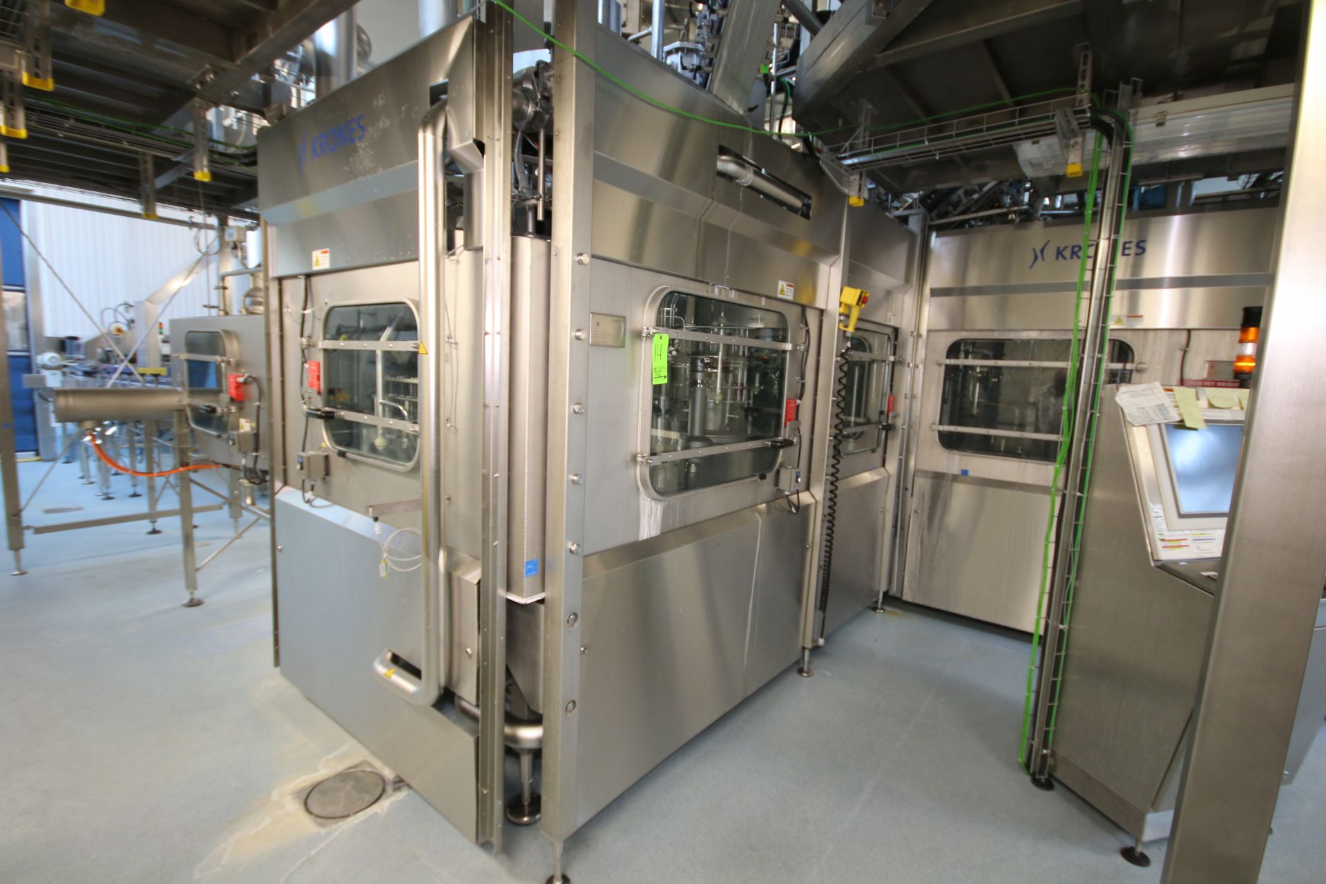 BULK BID: KRONES ASEPTIC FILLING SYSTEM, 2009 Krones PET-Aseptic Filling System, S/S Vaporization