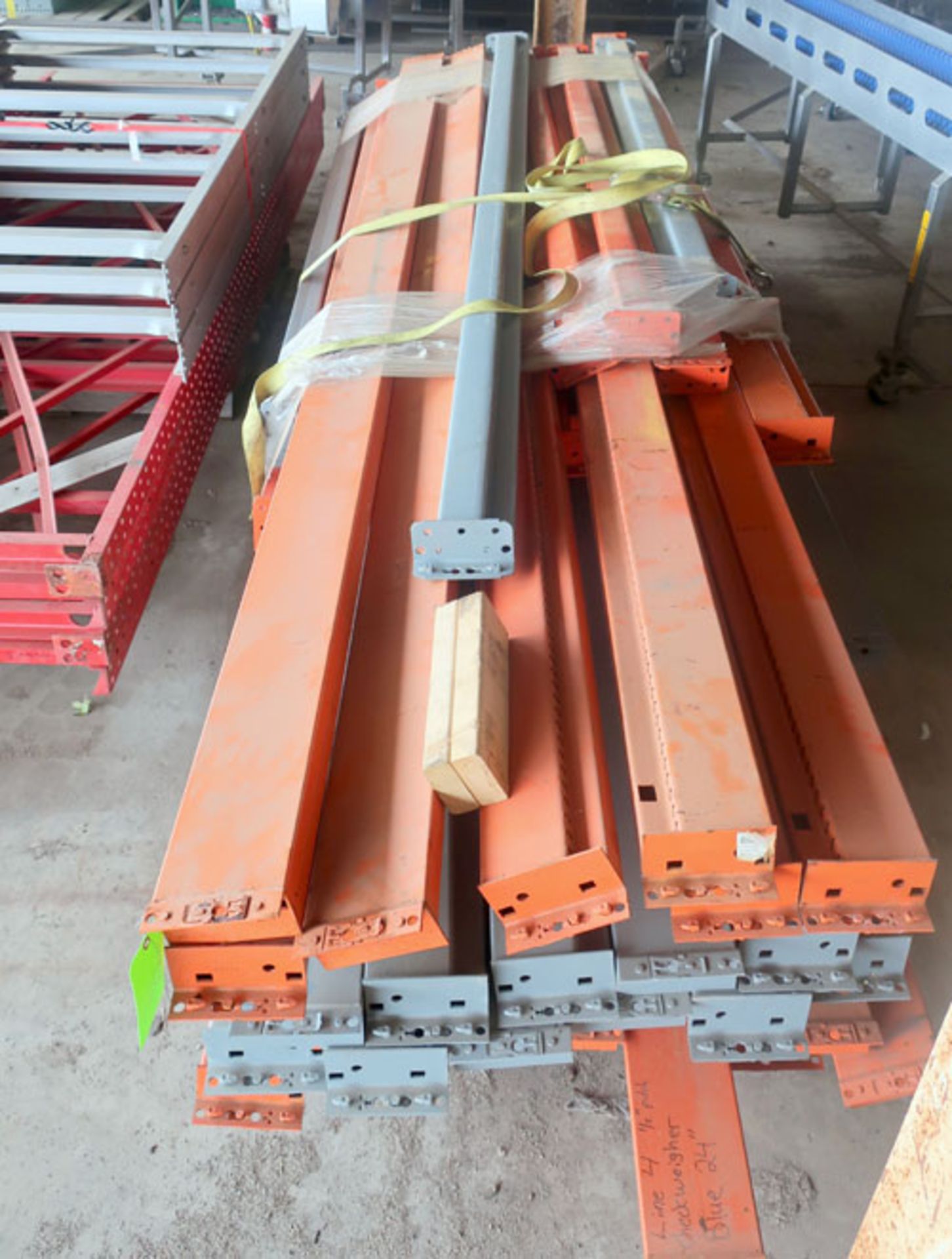 Lot of pallet racking consisting of; approximately (30) 8', 10', and 12' uprights, approximately ( - Image 10 of 10