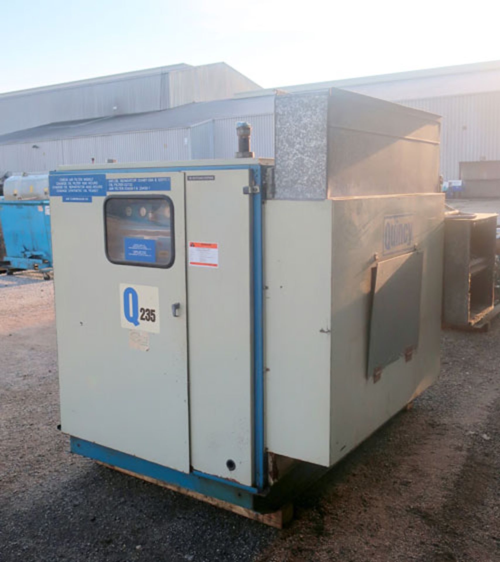 Quincy Q235 Rotary Screw 50 HP Air Compressor, Model QSI-235 ACA 3. Serial # 204-102-0-8585-B. - Image 2 of 11