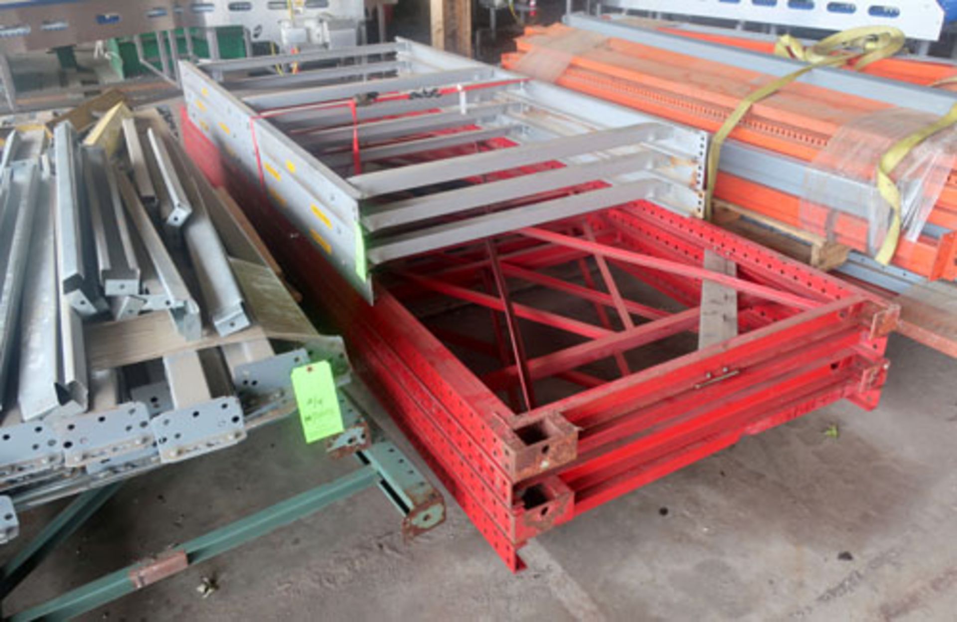 Lot of pallet racking consisting of; approximately (30) 8', 10', and 12' uprights, approximately ( - Image 7 of 10