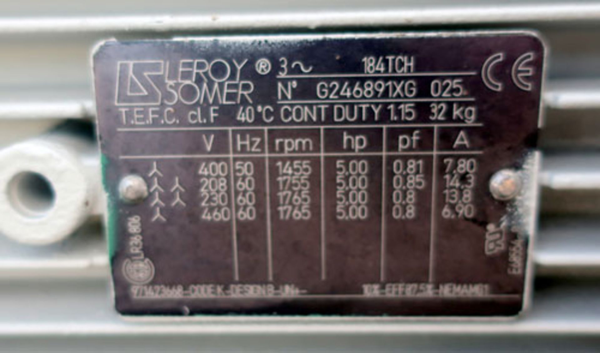 Unused Oerlikon Leybold Sogevac SV100 B single stage, oil-selaed rotary vane vacuum pump. Serial # - Image 6 of 8