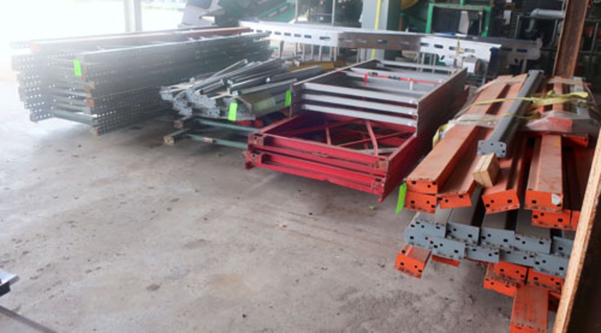 Lot of pallet racking consisting of; approximately (30) 8', 10', and 12' uprights, approximately ( - Image 2 of 10