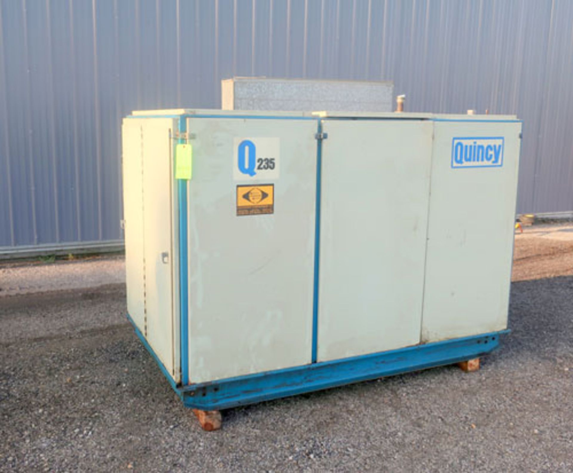 Quincy Q235 Rotary Screw 50 HP Air Compressor, Model QSI-235 ACA 3. Serial # 204-102-0-8585-B.