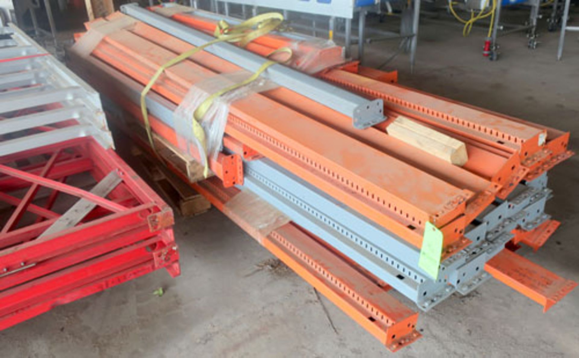 Lot of pallet racking consisting of; approximately (30) 8', 10', and 12' uprights, approximately ( - Image 9 of 10