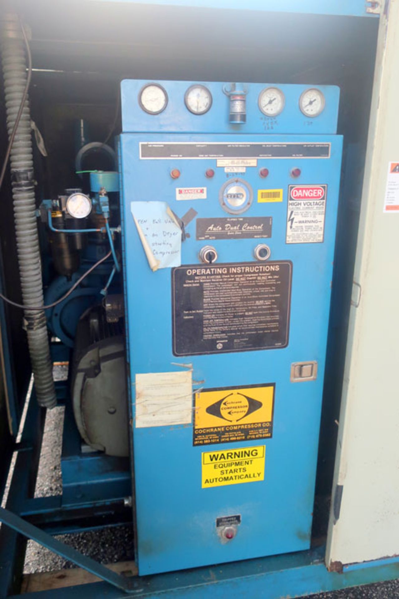 Quincy Q235 Rotary Screw 50 HP Air Compressor, Model QSI-235 ACA 3. Serial # 204-102-0-8585-B. - Image 6 of 11