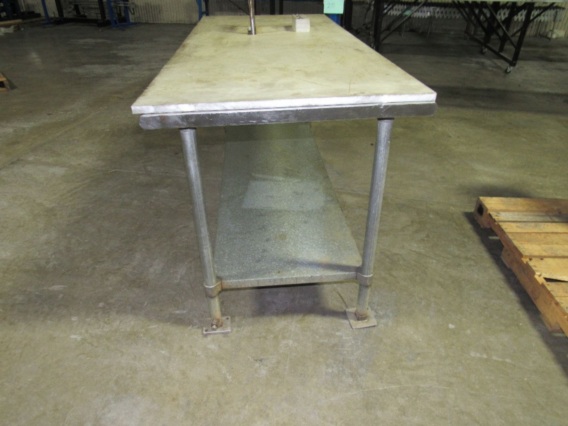 Stainless Steel Table with Teflon removable Plate Cover - Galvanized second surface -- (RIGGING - Image 8 of 14