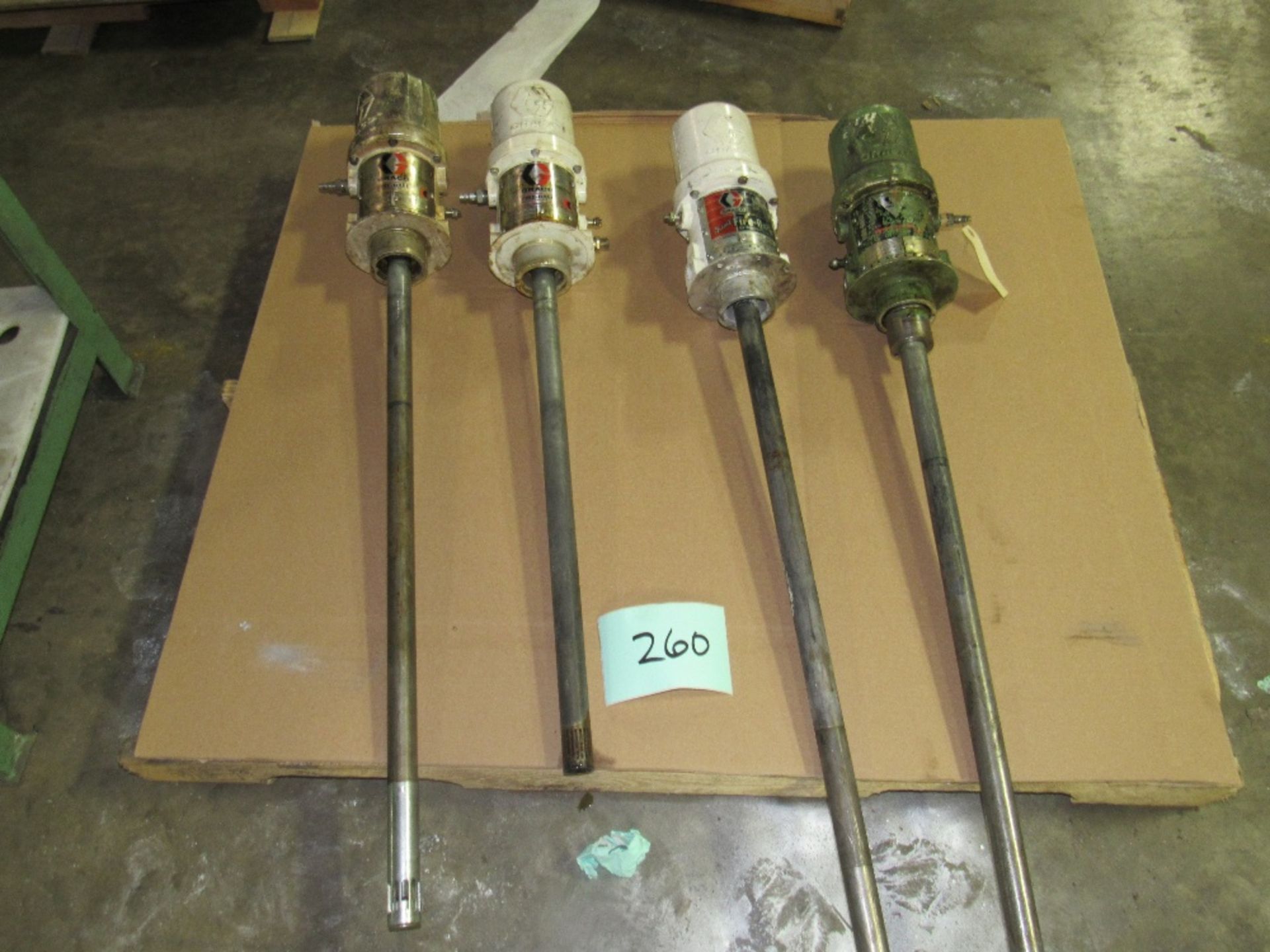 One Lot, Four Drum Pumps, Graco Fire-Ball -- (RIGGING INCLUDED WITH SALE PRICE) -- Optional