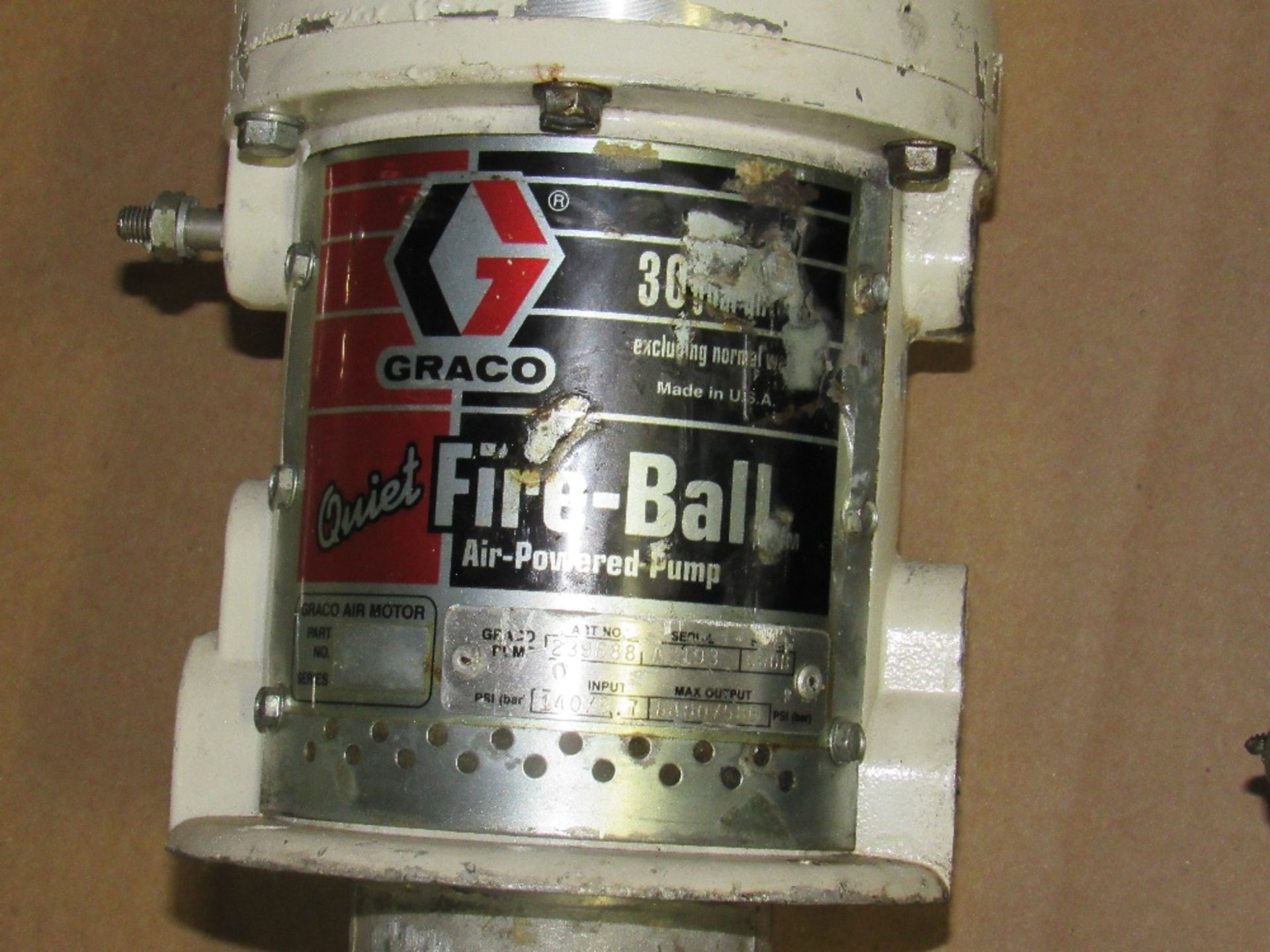 One Lot, Four Drum Pumps, Graco Fire-Ball -- (RIGGING INCLUDED WITH SALE PRICE) -- Optional - Image 4 of 5