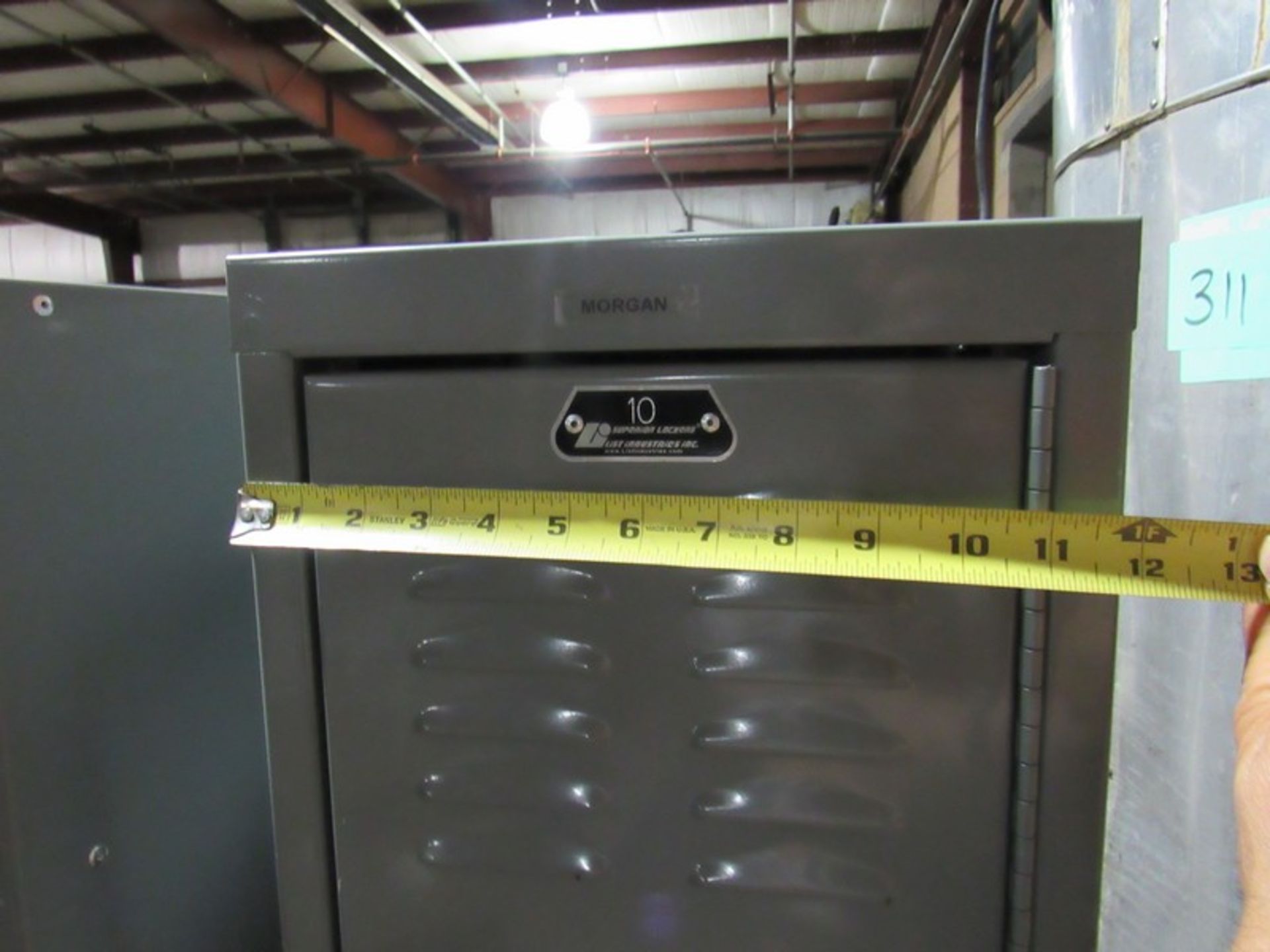 One Lot 5 List Industries Locker with one shelf, 12" wide, Removal and loading charges are - Image 3 of 3